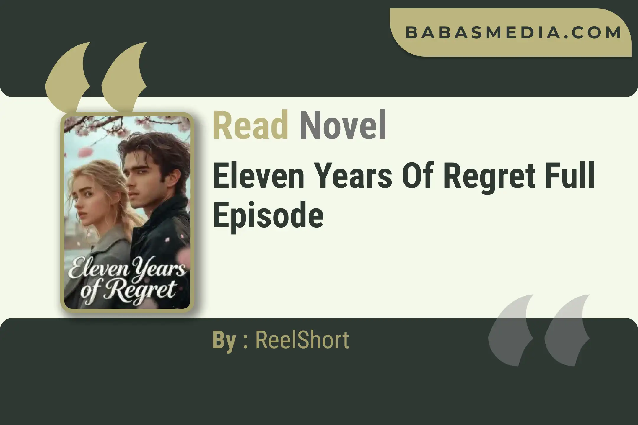 Eleven Years of Regret Novel By ReelShort Read Reviews