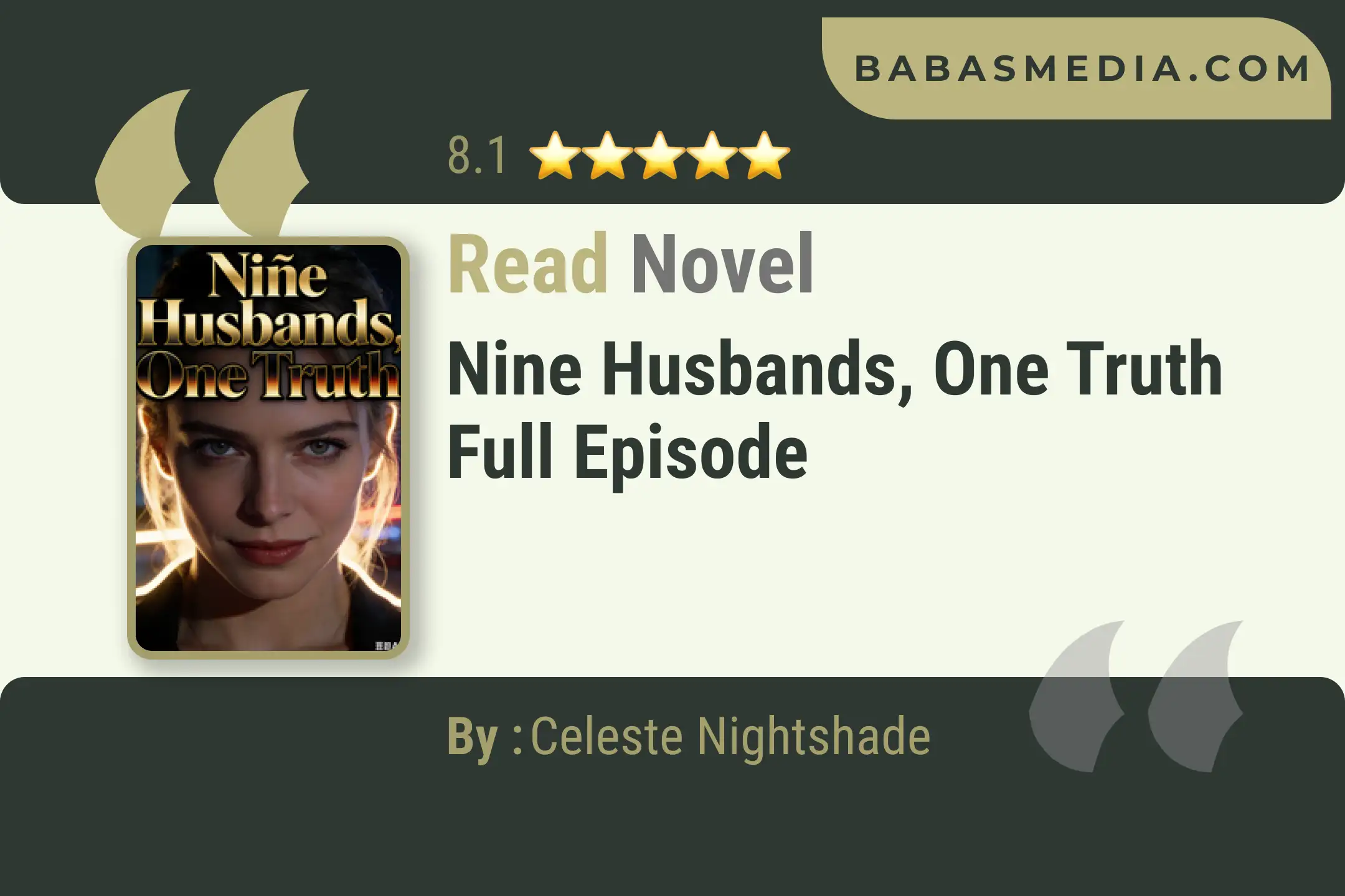 Nine Husbands, One Truth Novel By Celeste Nightshade Read Reviews