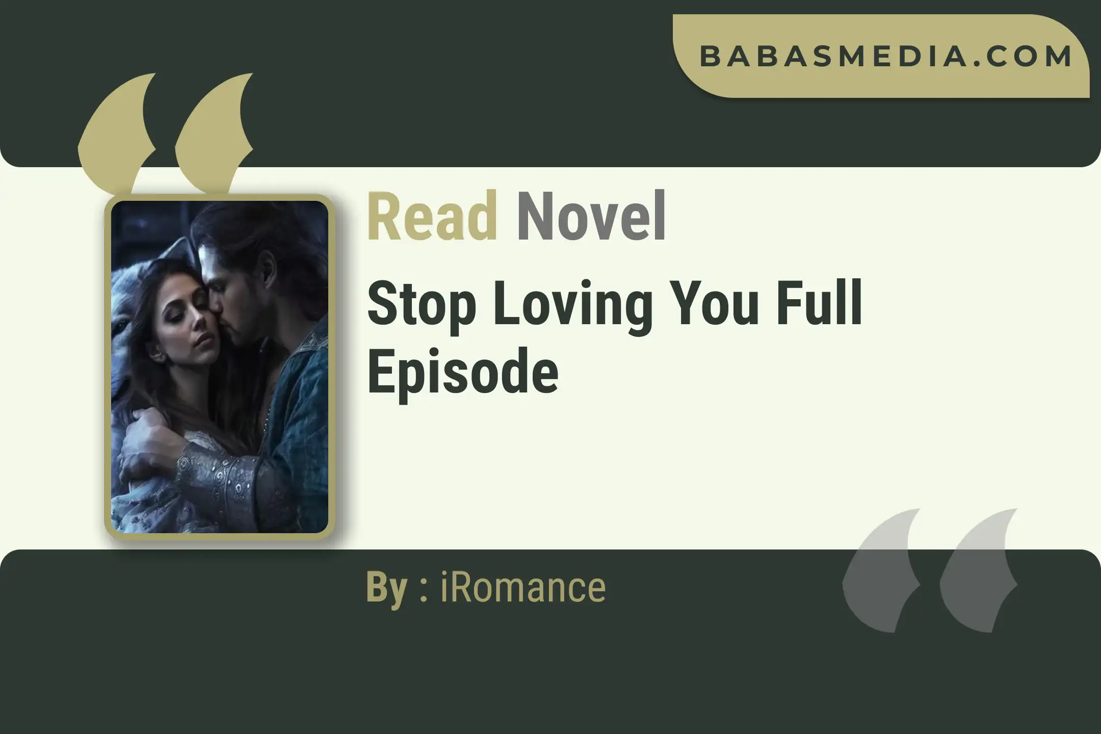 Stop Loving You Novel By iRomance Read Reviews