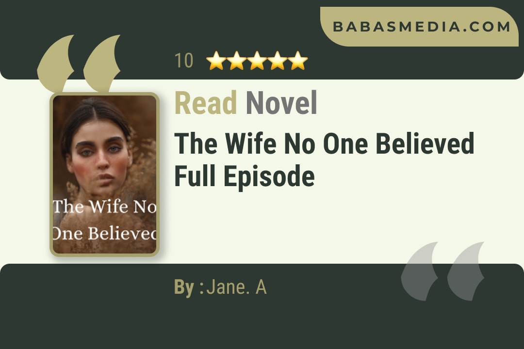 The Wife No One Believed Novel By Jane. A Read Reviews