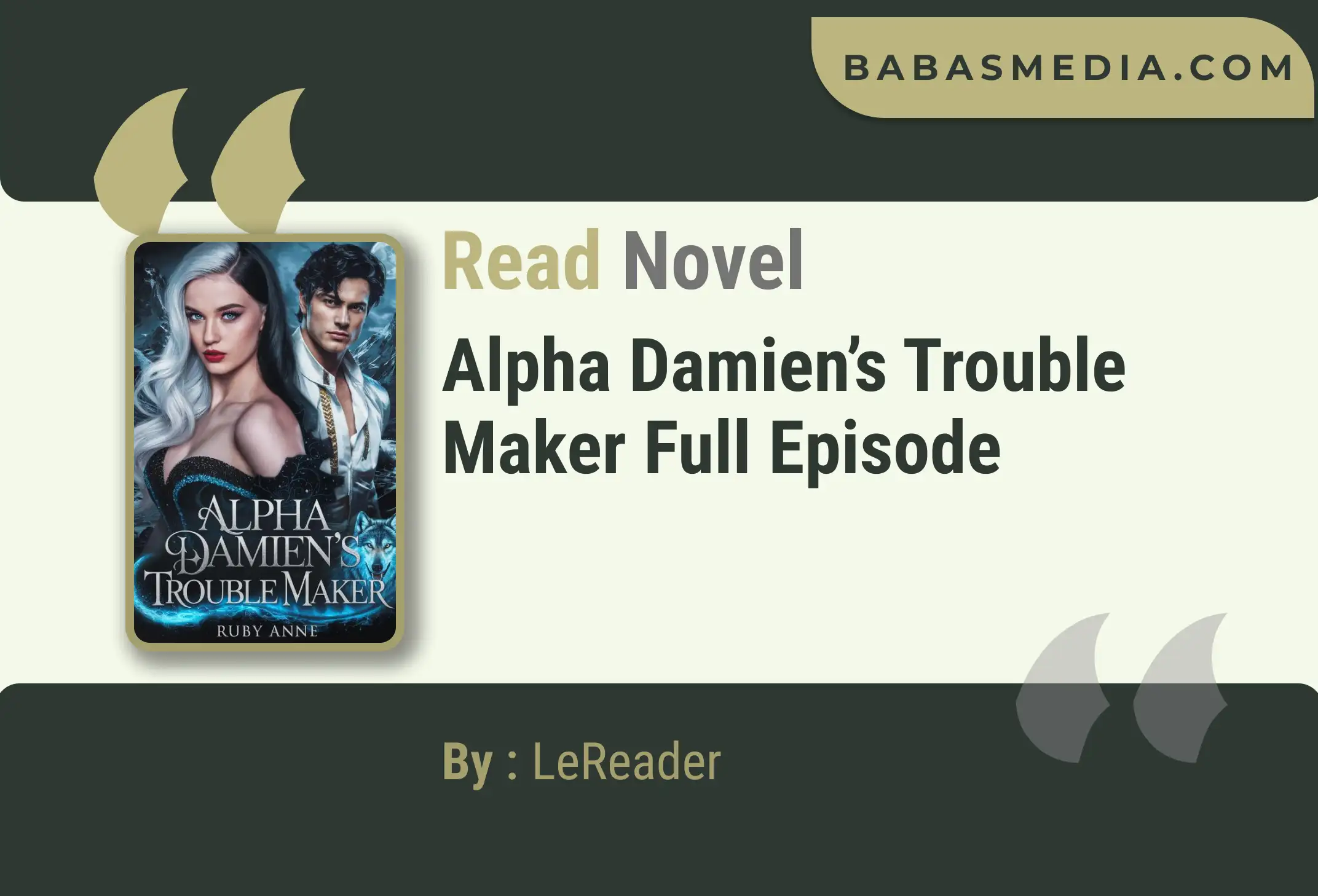 Alpha Damien’s Trouble Maker Novel By LeReader Read Reviews