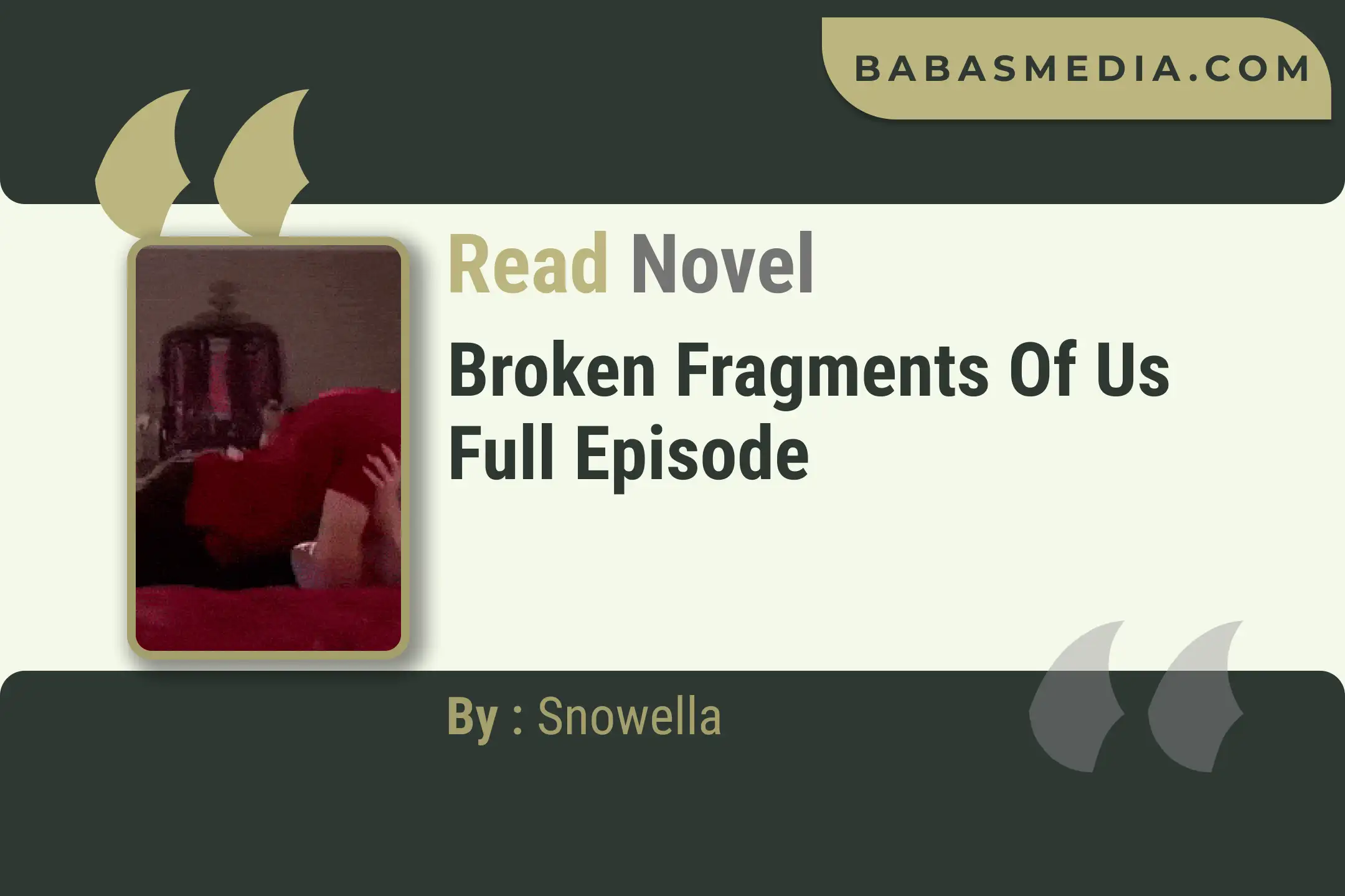 Broken Fragments of Us Novel By Snowella Read Reviews