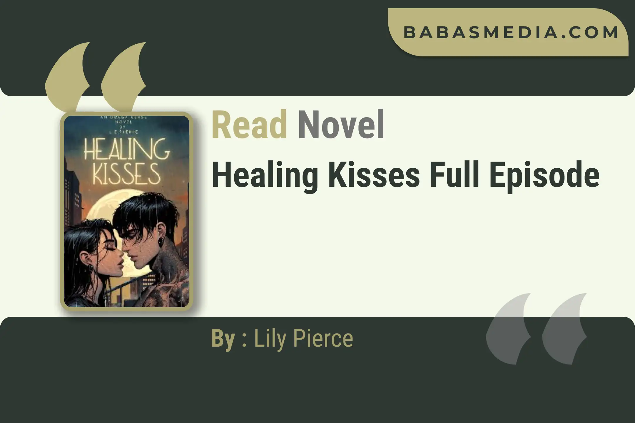 Healing Kisses Novel By Lily Pierce Read Reviews