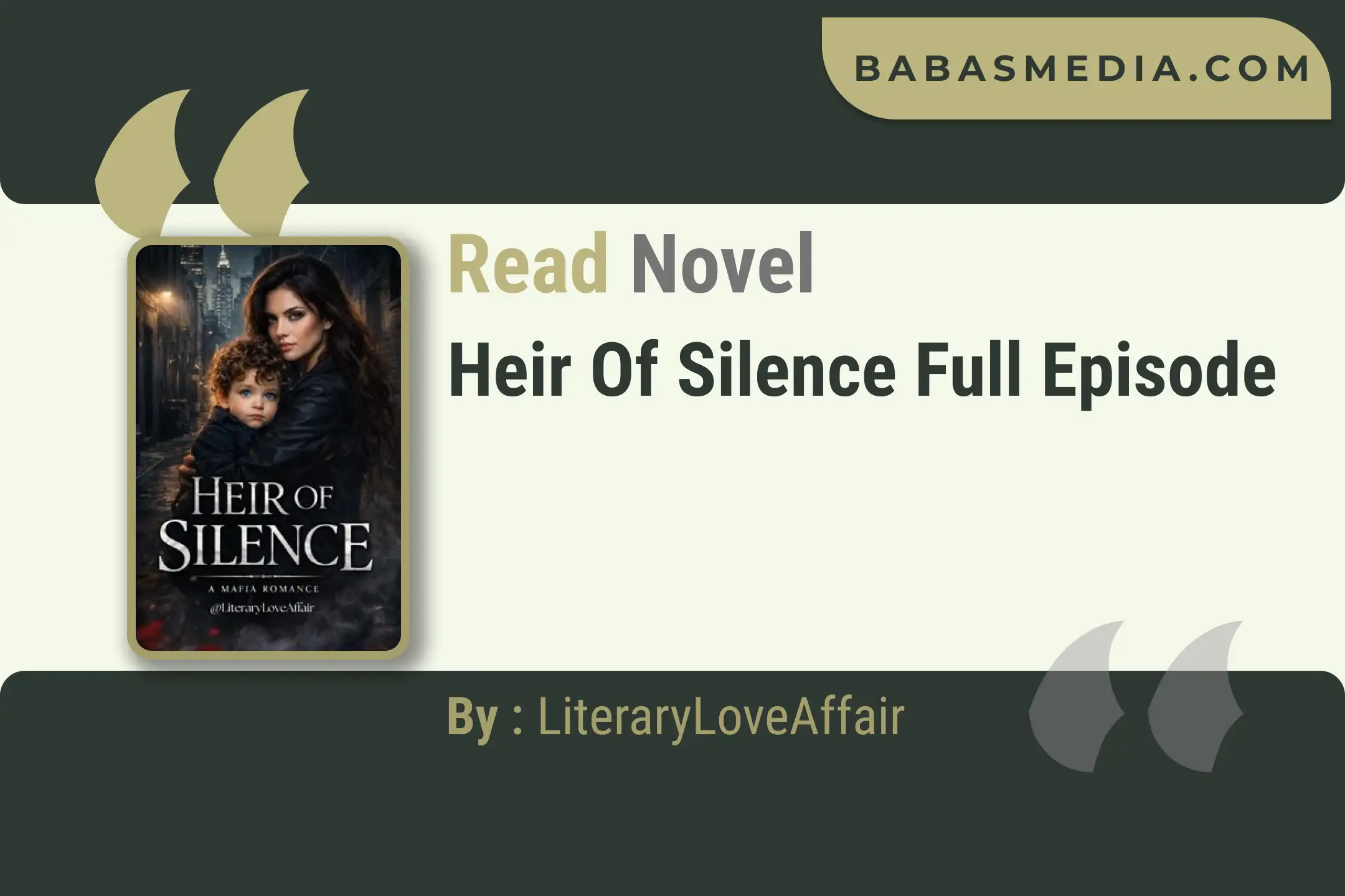 Heir of Silence Novel By LiteraryLoveAffair Read Reviews