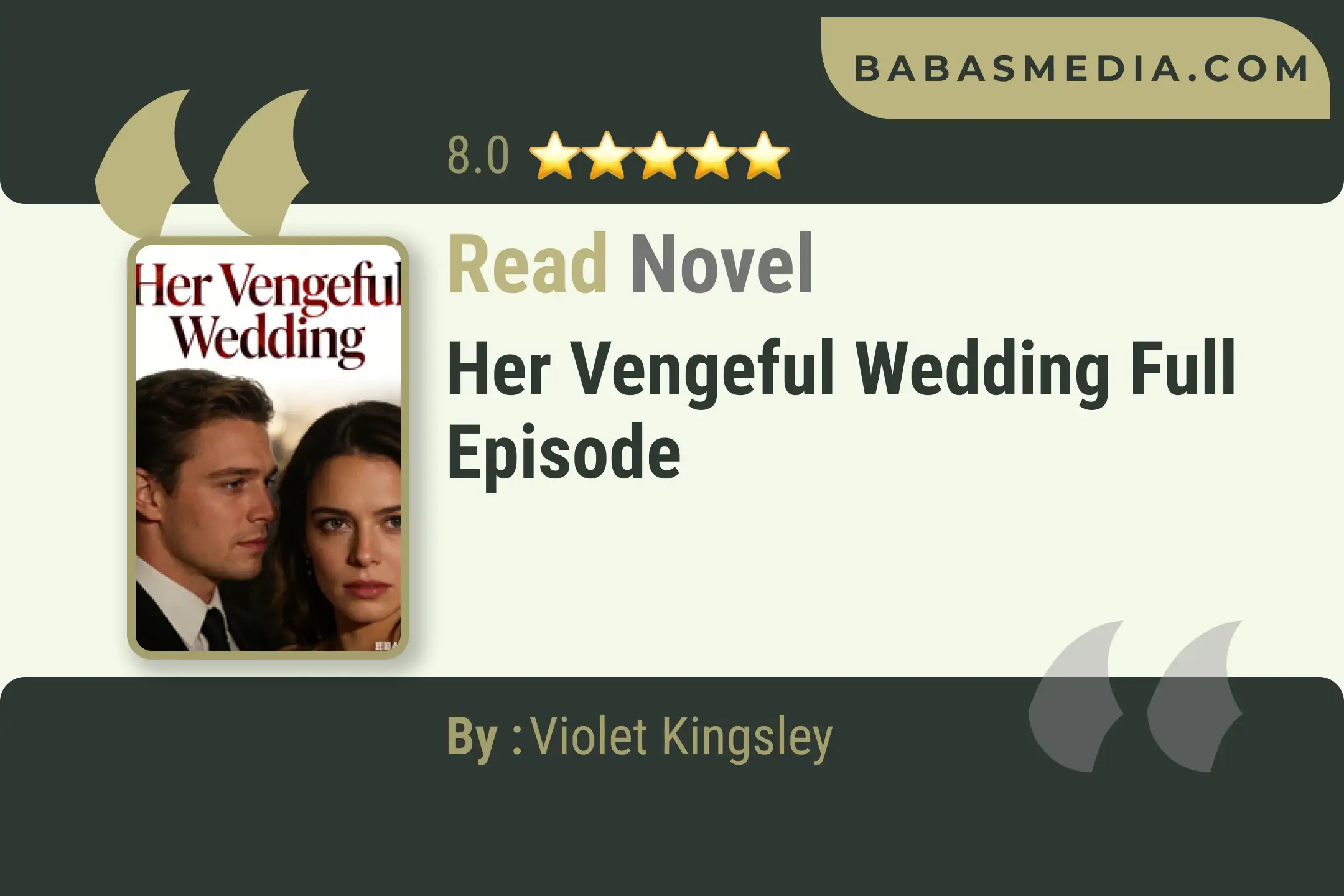 Her Vengeful Wedding Novel By Violet Kingsley Read Reviews