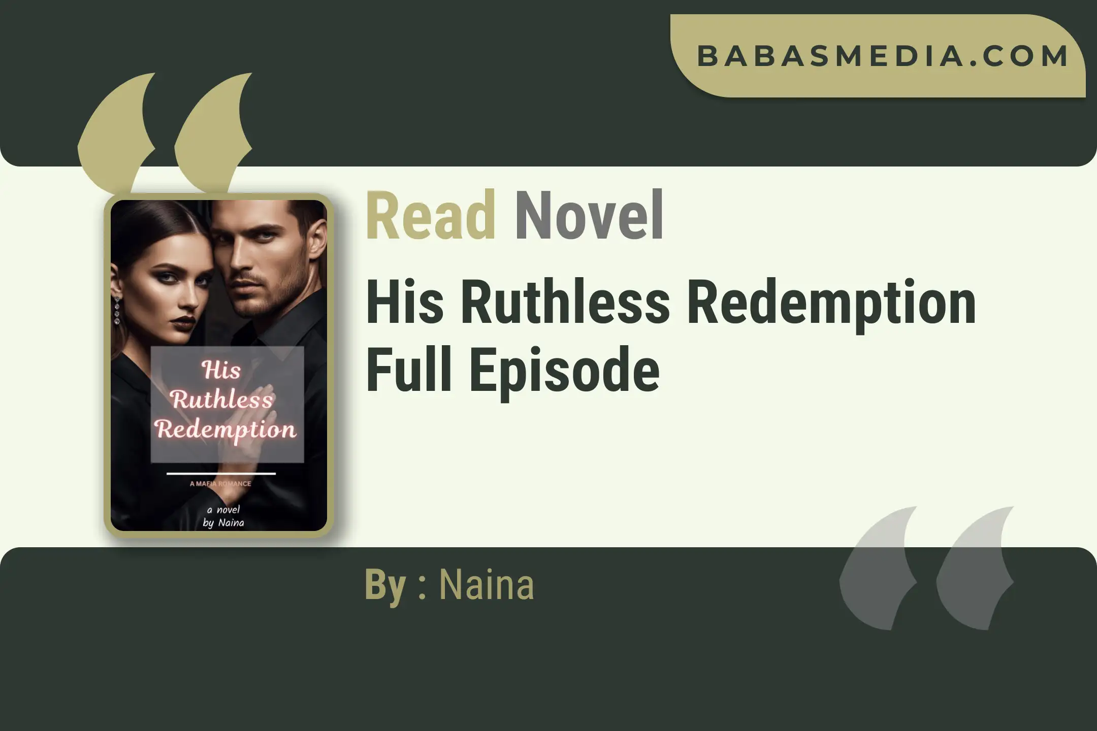His Ruthless Redemption Novel By Naina Read Reviews
