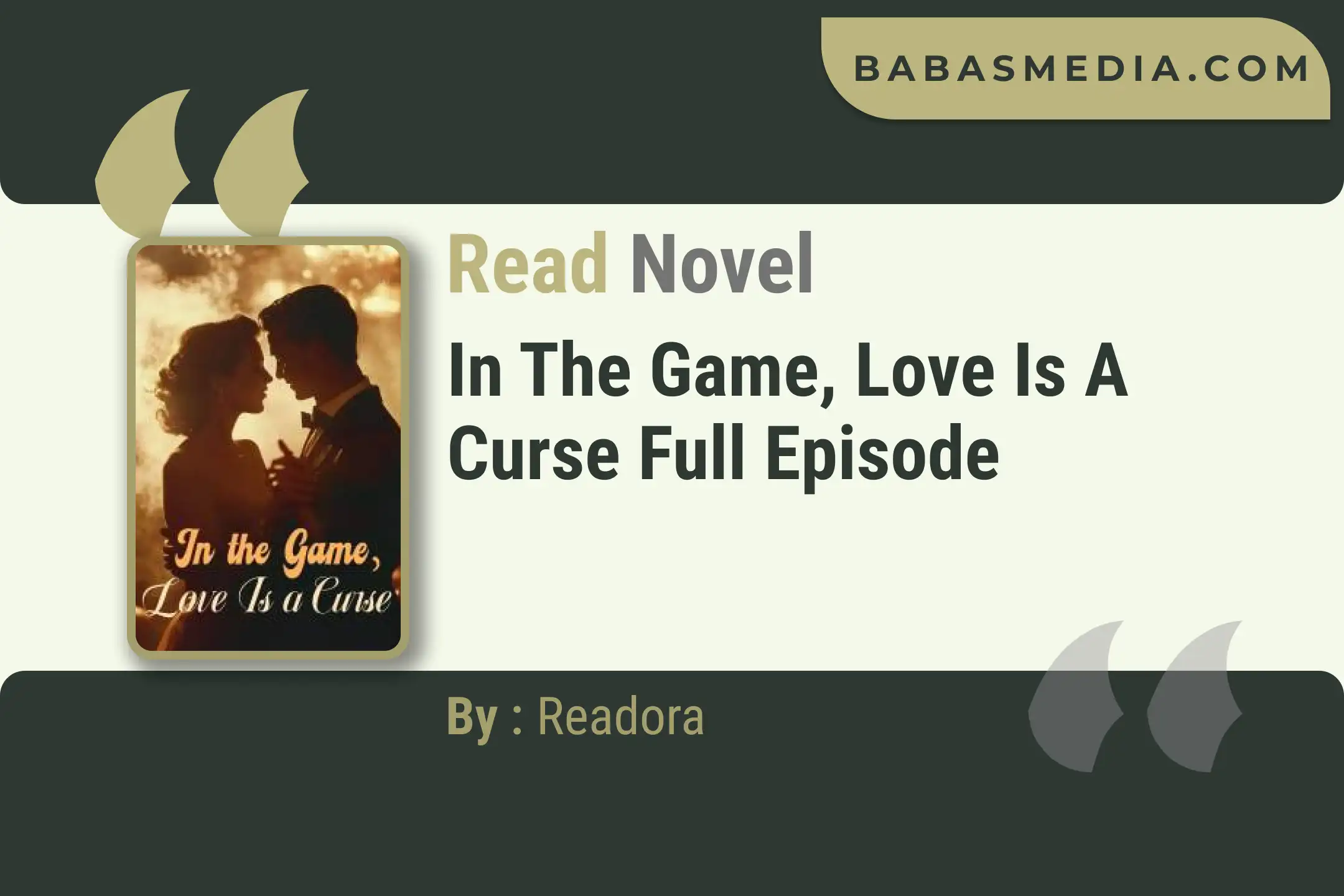 In the Game, Love Is a Curse Novel By Readora Read Reviews