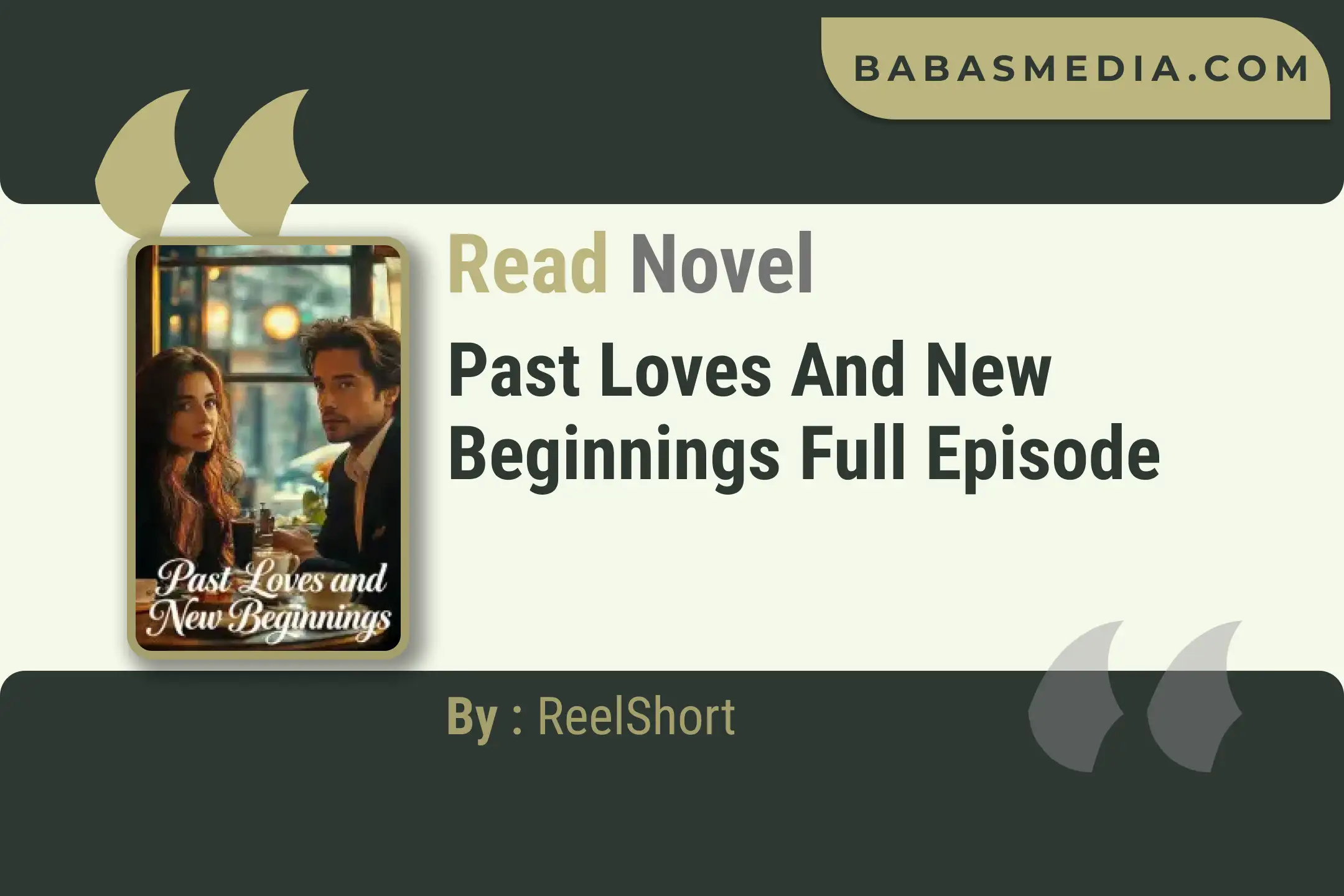 Past Loves and New Beginnings Novel By ReelShort Read Reviews