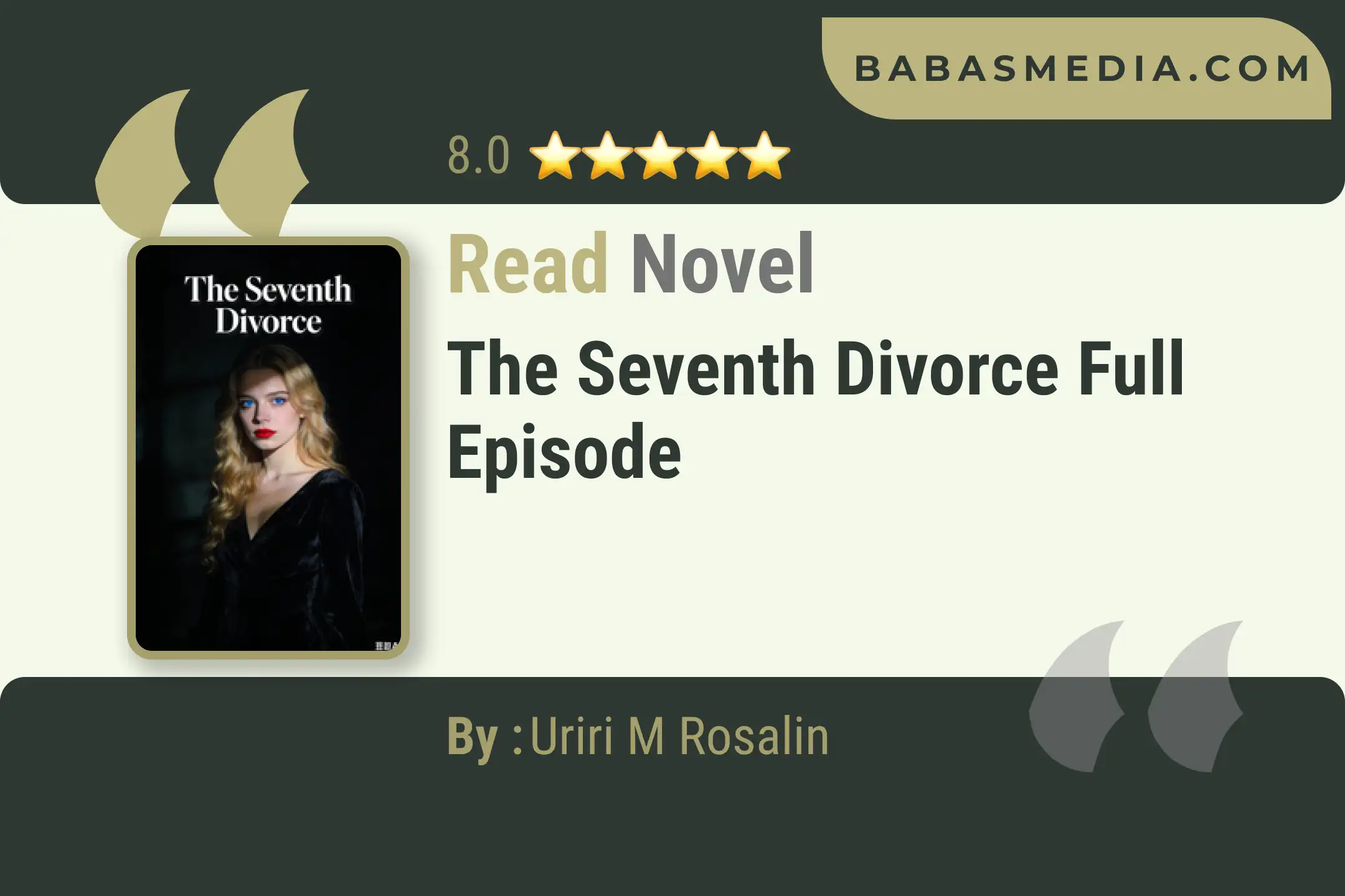 The Seventh Divorce Novel By Uriri M Rosalin Read Reviews