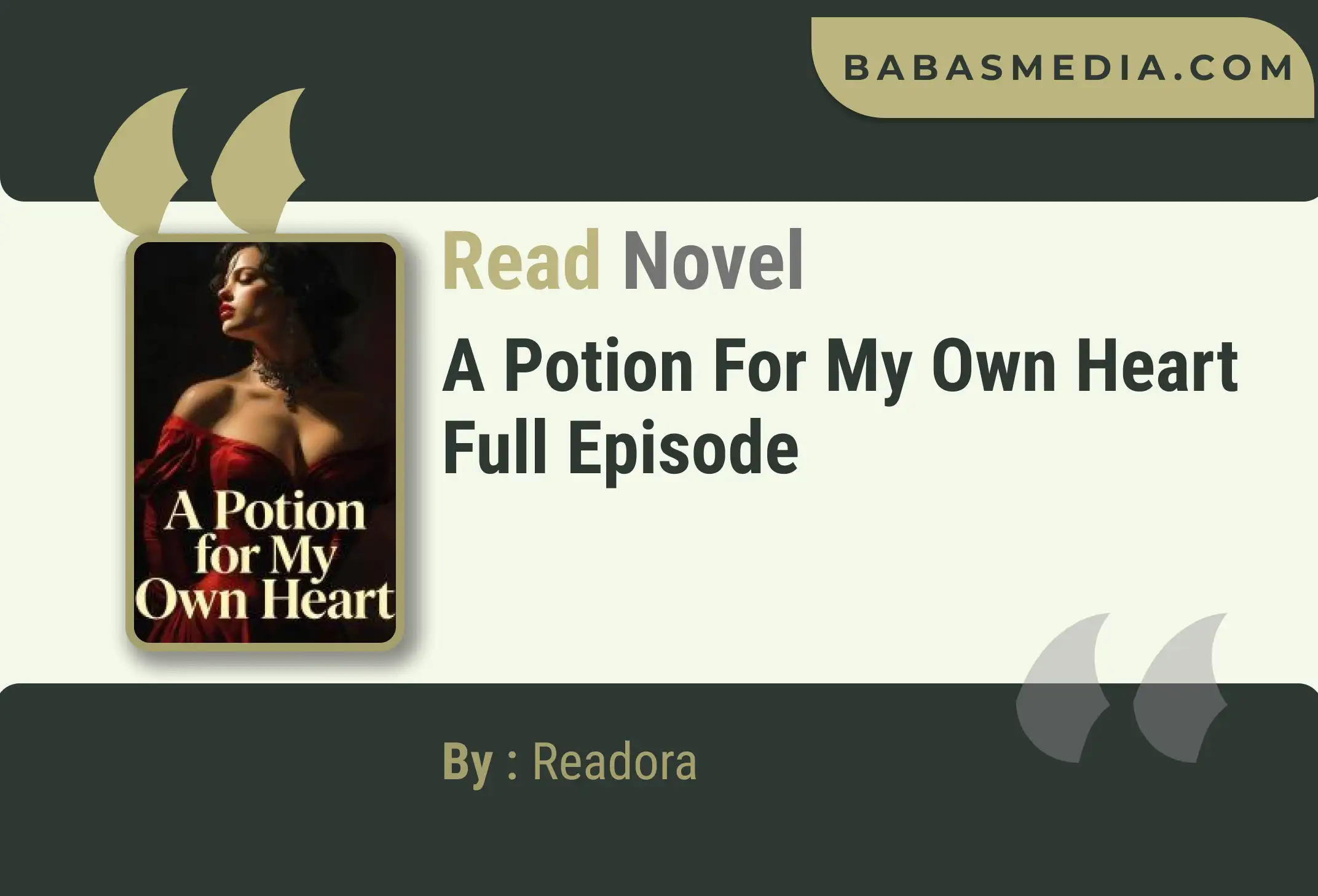 A Potion for My Own Heart Novel By Readora Read Reviews