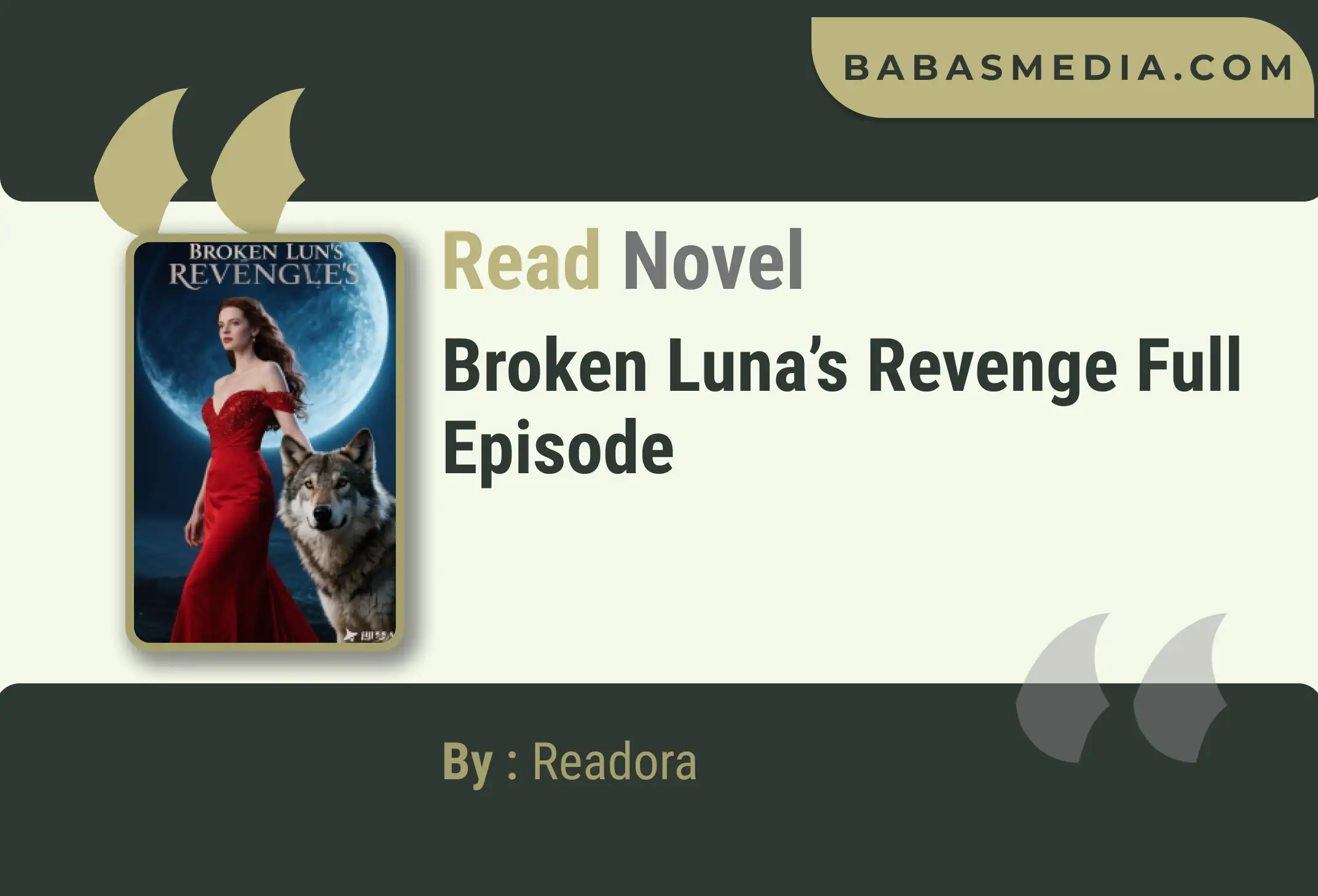 Broken Luna’s Revenge Novel By Readora Read Reviews