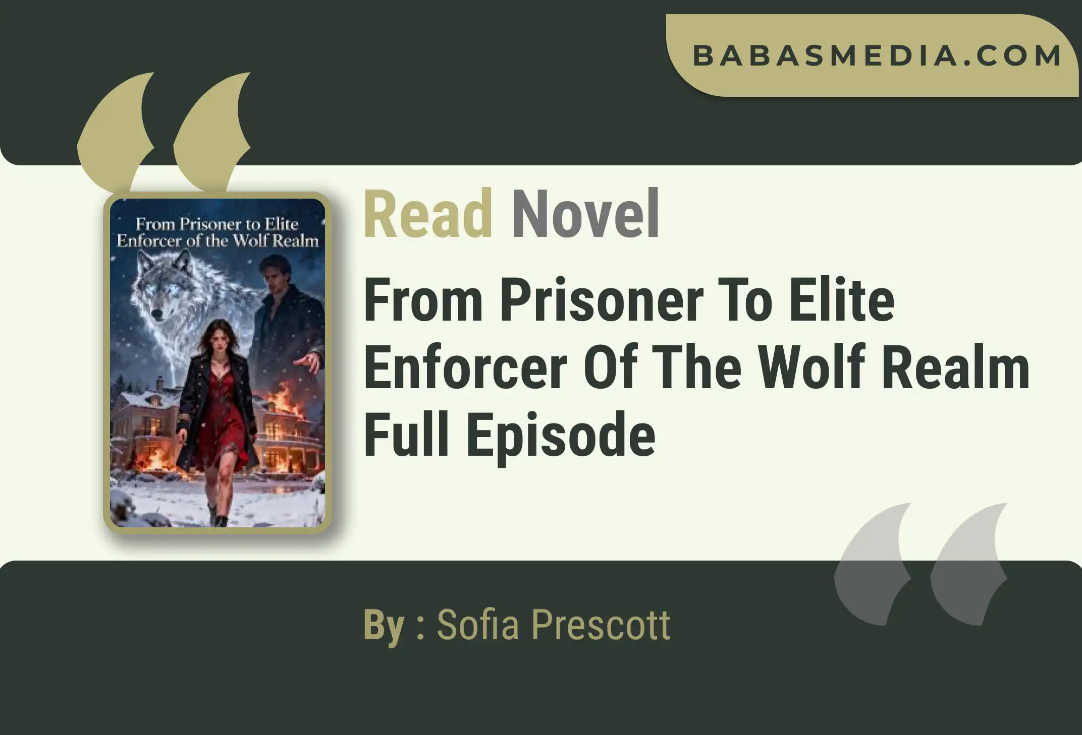 From Prisoner to Elite Enforcer of the Wolf Realm Novel By Sofia Prescott Read Reviews