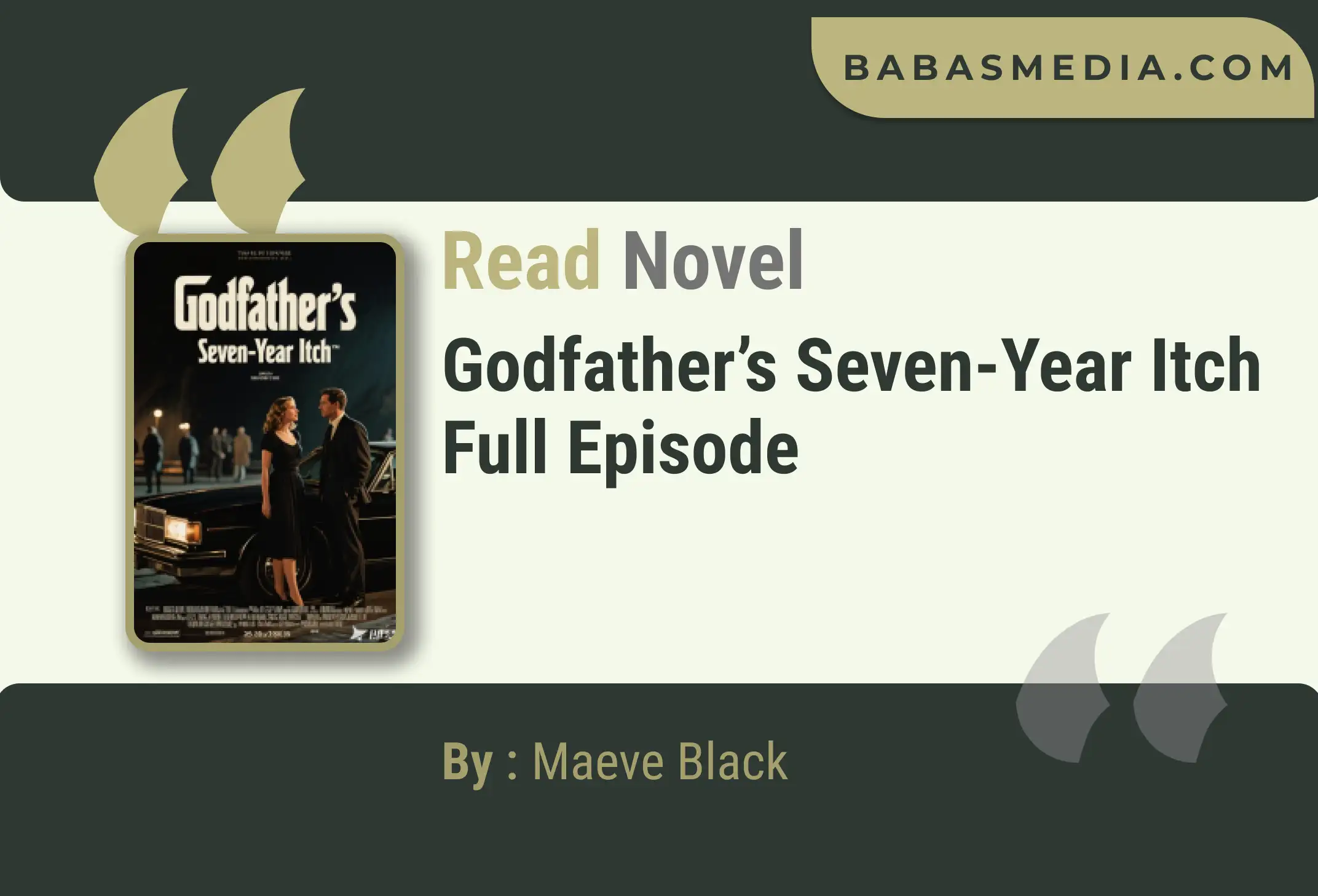 Godfather’s Seven-Year Itch Novel By Maeve Black Read Reviews
