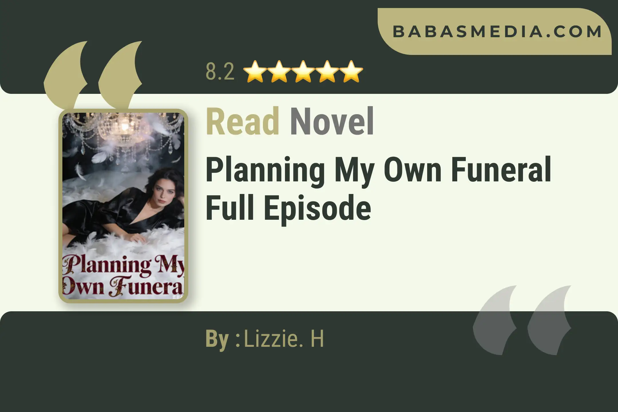 Planning My Own Funeral Novel By Lizzie. H Read Reviews
