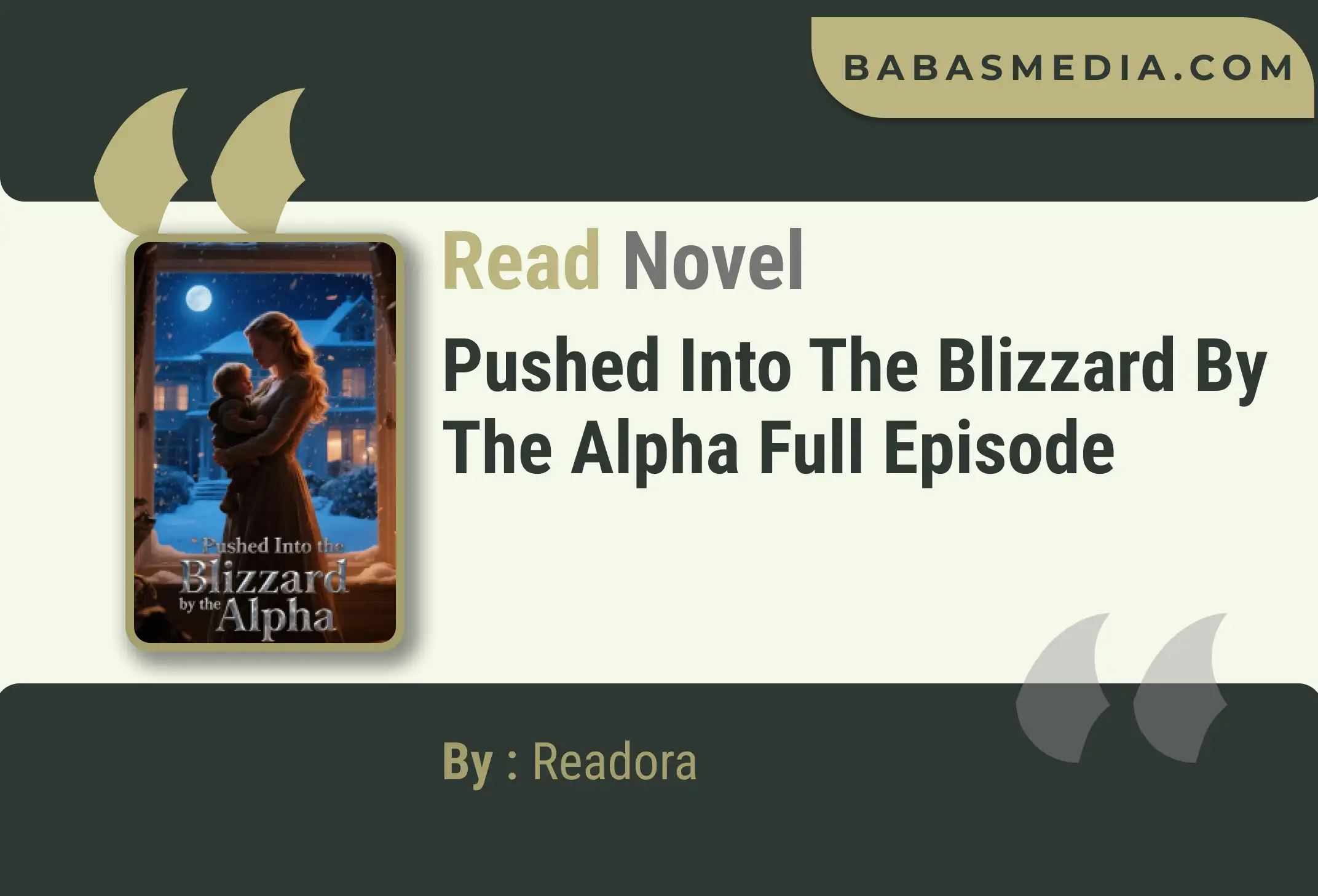Pushed Into the Blizzard by the Alpha Novel By Readora Read Reviews