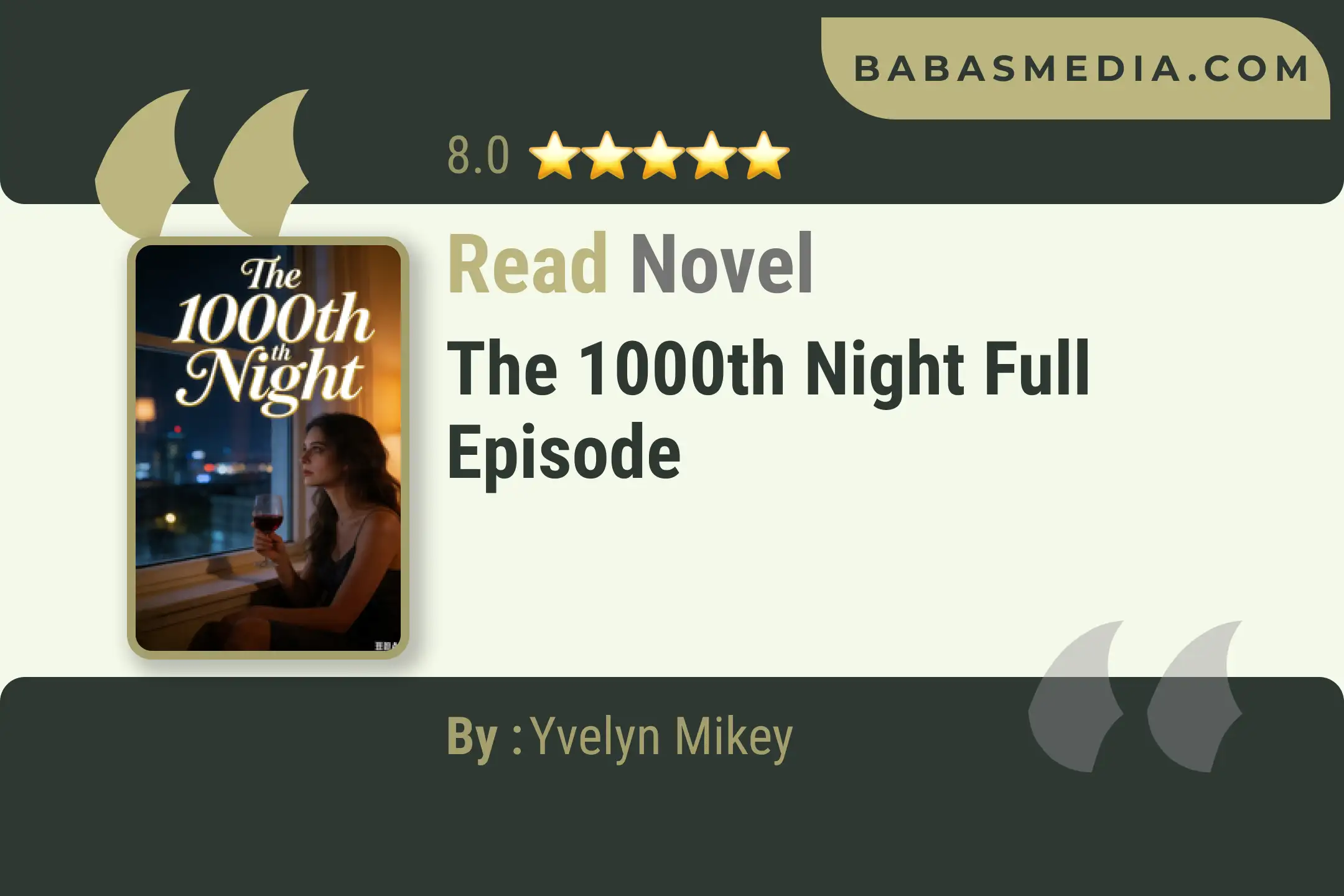 The 1000th Night Novel By Yvelyn Mikey Read Reviews