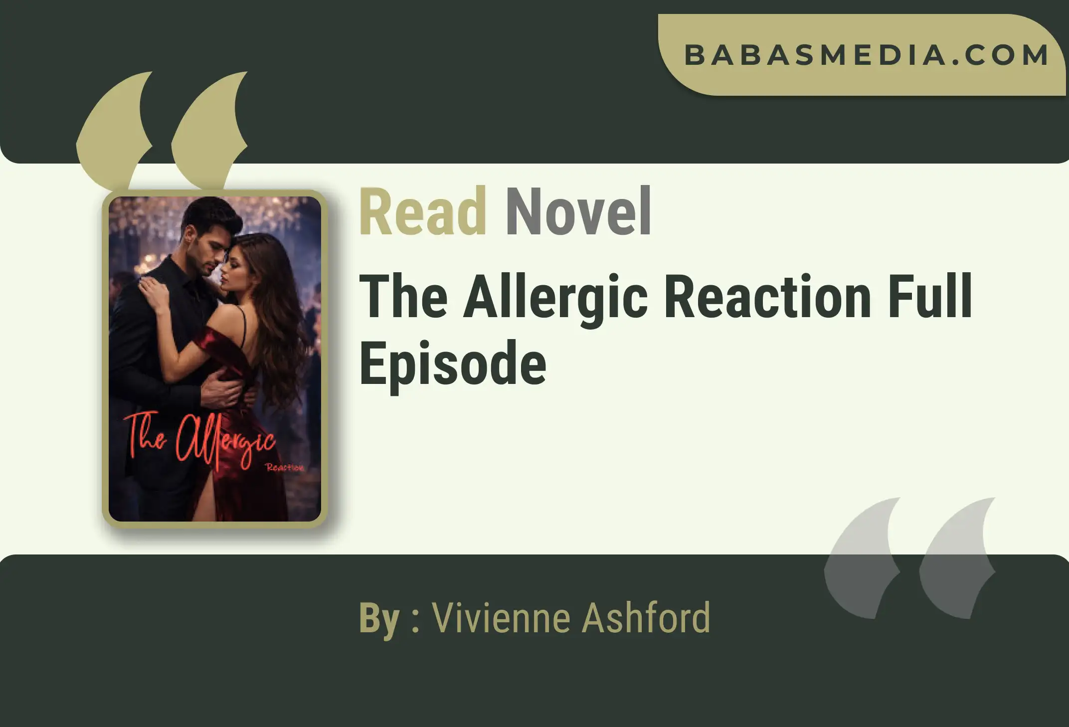 The Allergic Reaction Novel By Vivienne Ashford Read Reviews