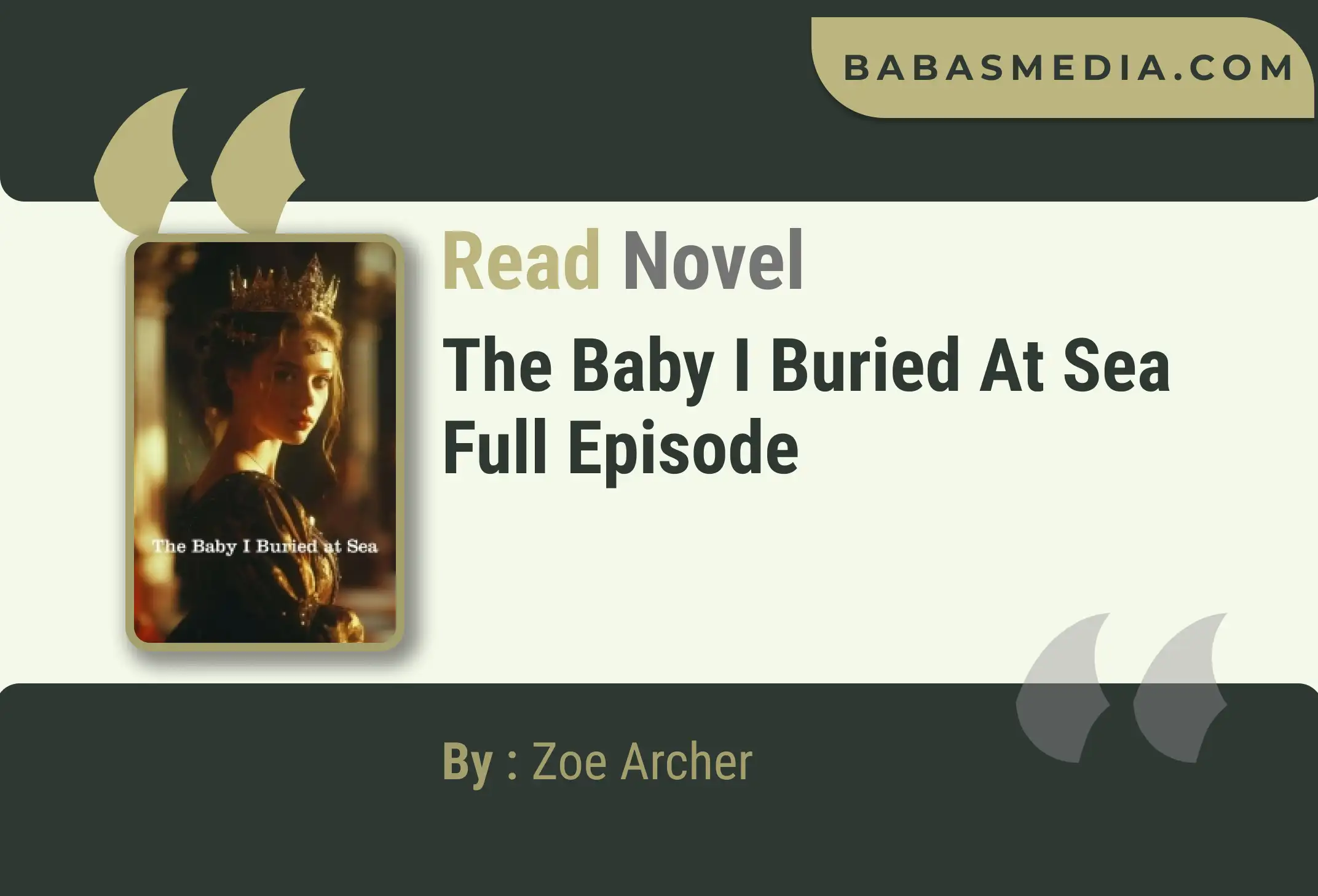 The Baby I Buried at Sea Novel By Zoe Archer Read Reviews