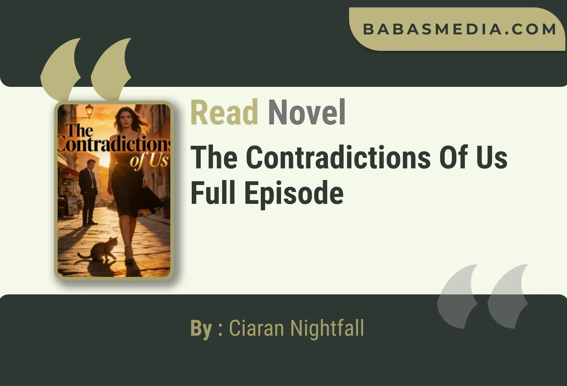 The Contradictions of Us Novel By Ciaran Nightfall Read Reviews