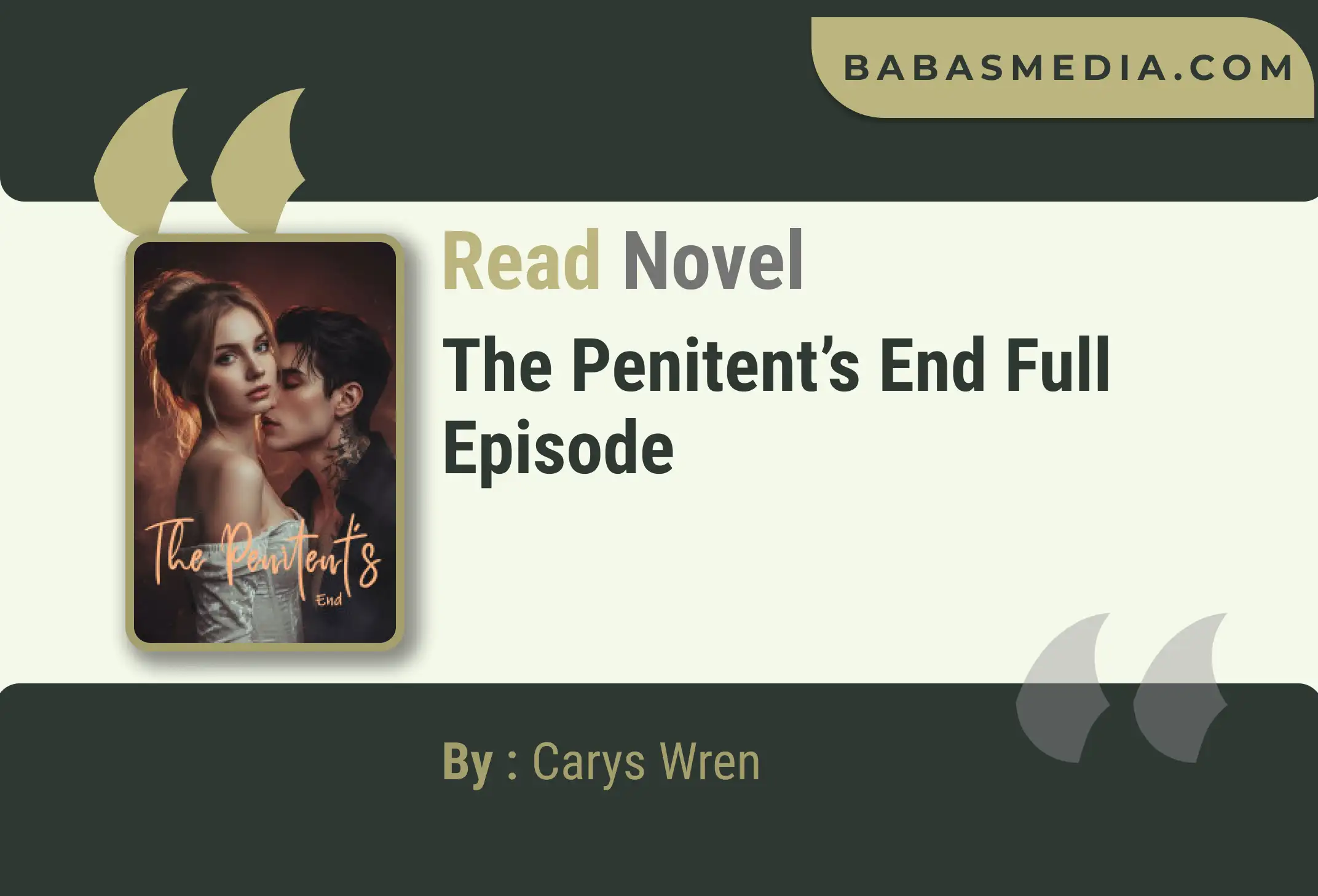 The Penitent’s End Novel By Carys Wren Read Reviews