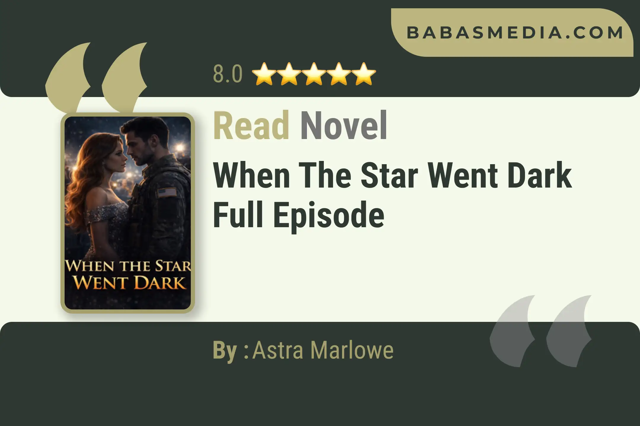When The Star Went Dark Novel By Astra Marlowe Read Reviews