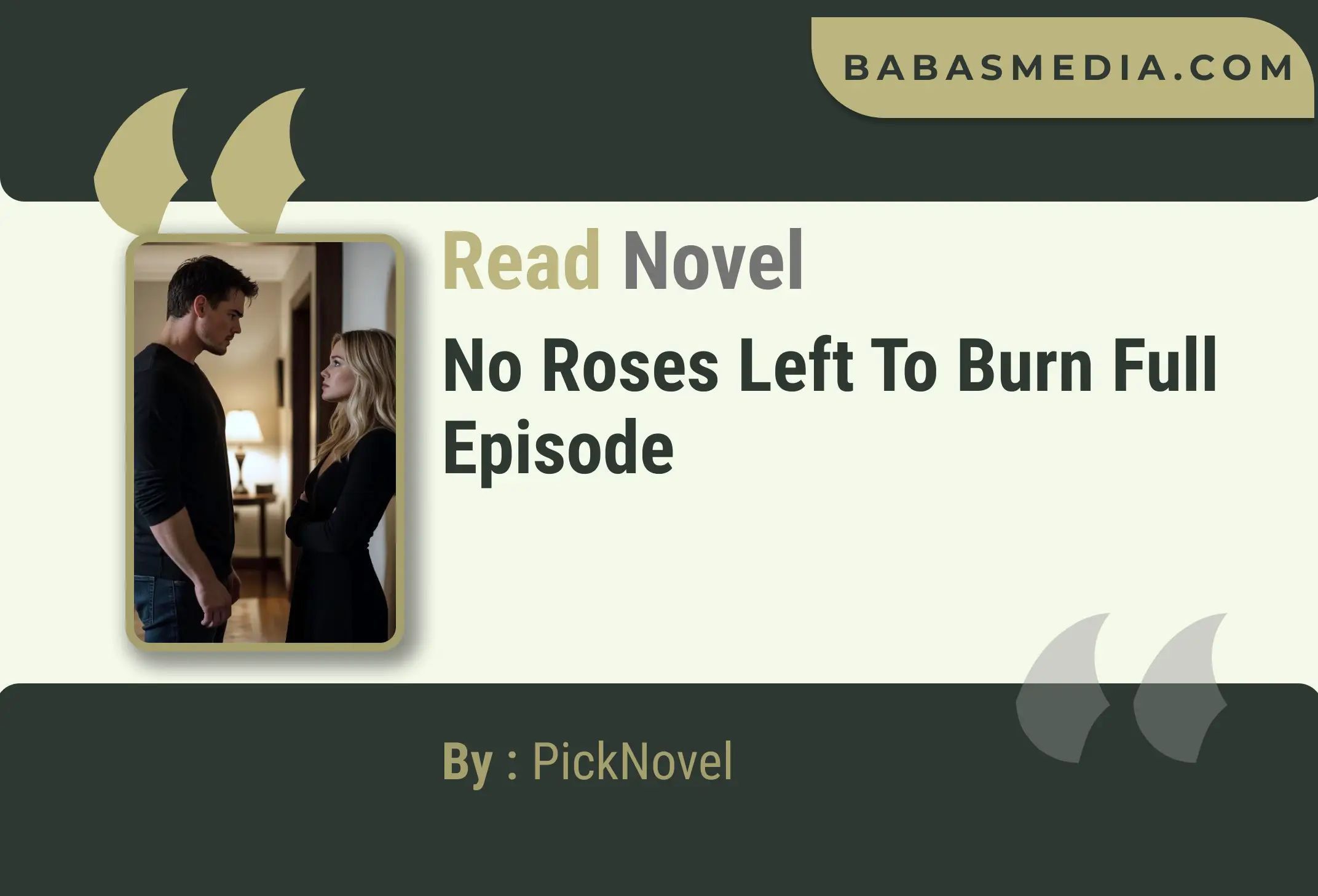 No Roses Left to Burn Novel By PickNovel Read Reviews