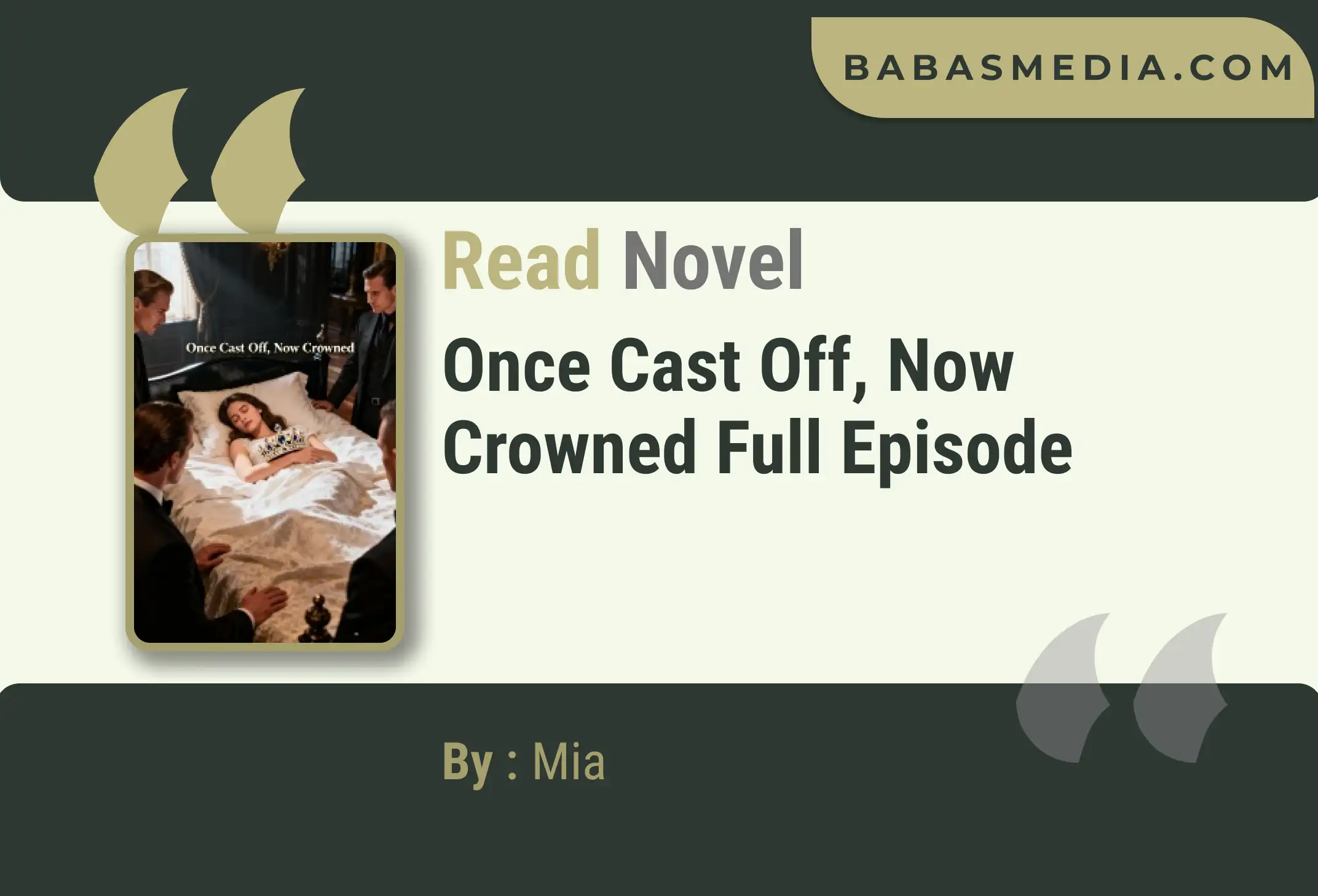 Once Cast Off, Now Crowned Novel By Mia Read Reviews