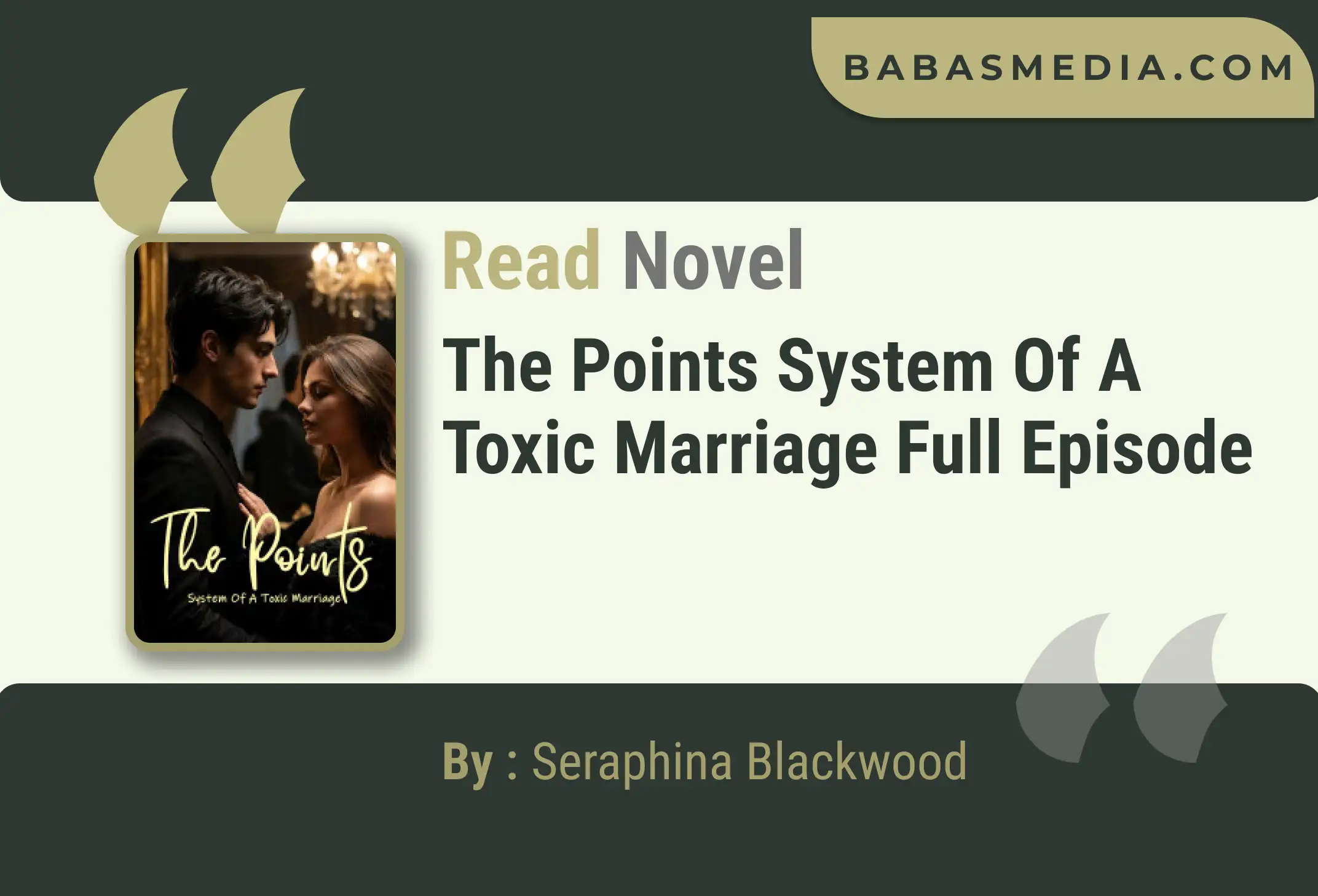 The Points System Of A Toxic Marriage Novel By Seraphina Blackwood Read Reviews
