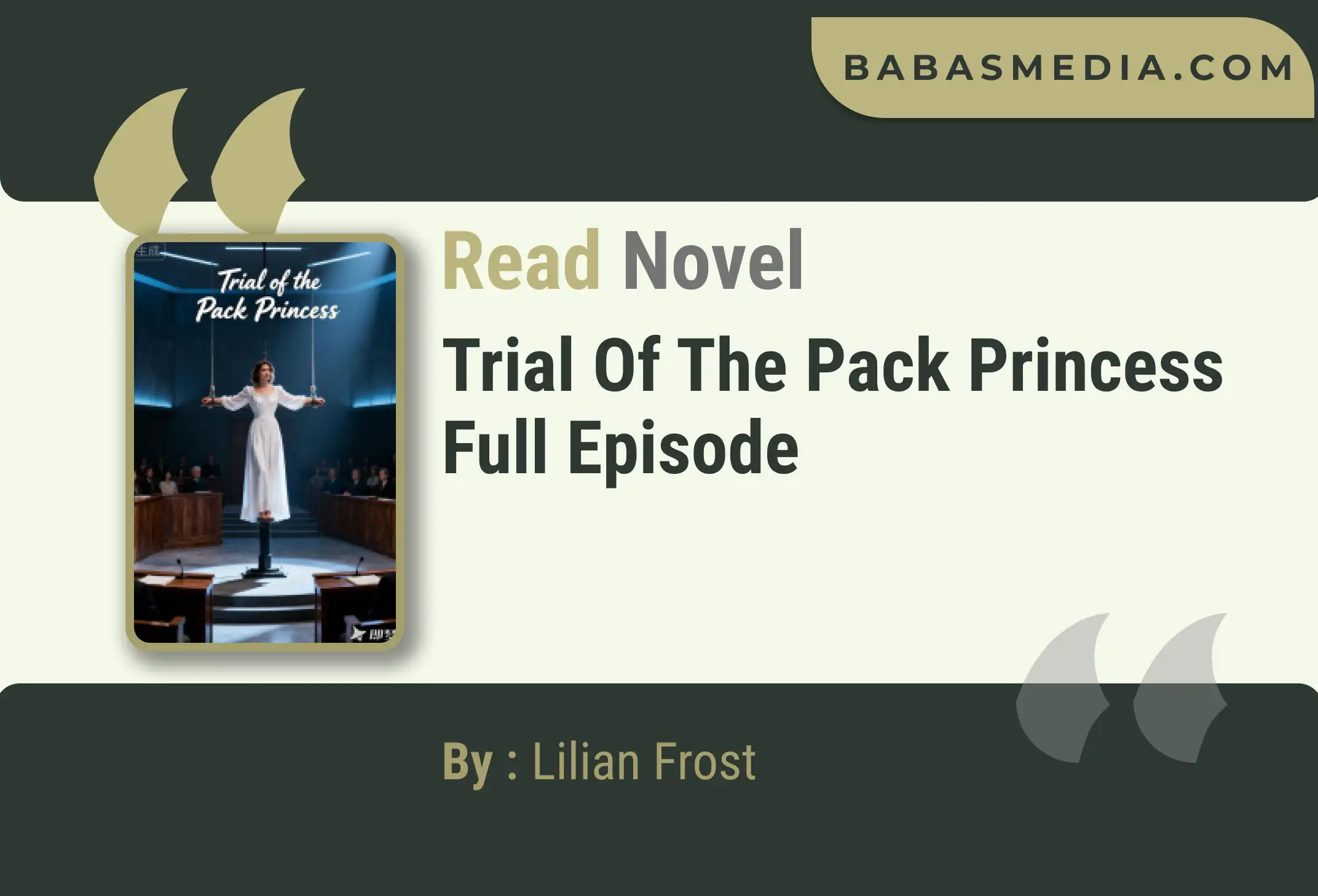 Trial of the Pack Princess Novel By Lilian Frost Read Reviews