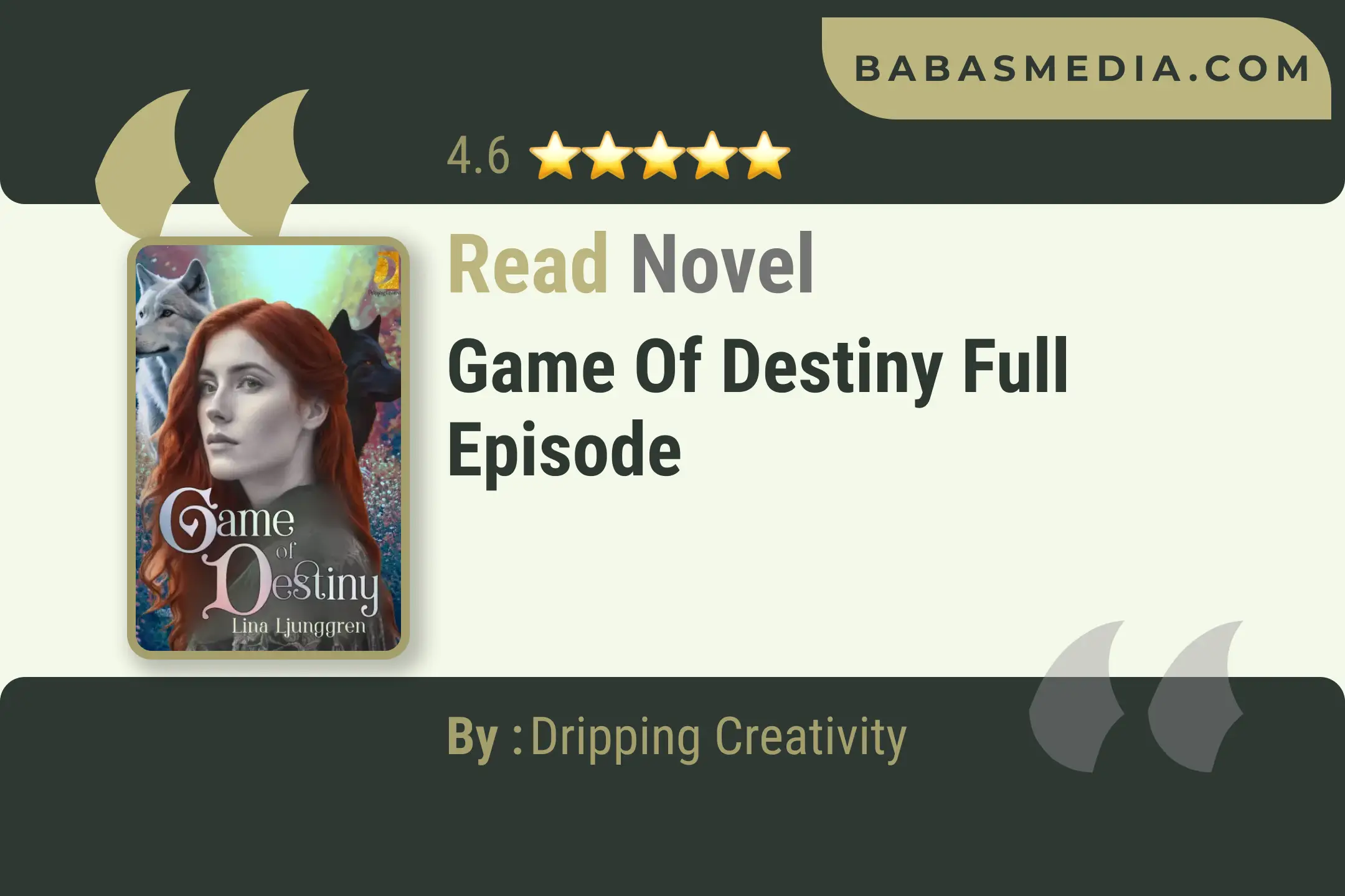 Game of Destiny Novel By Dripping Creativity Read
