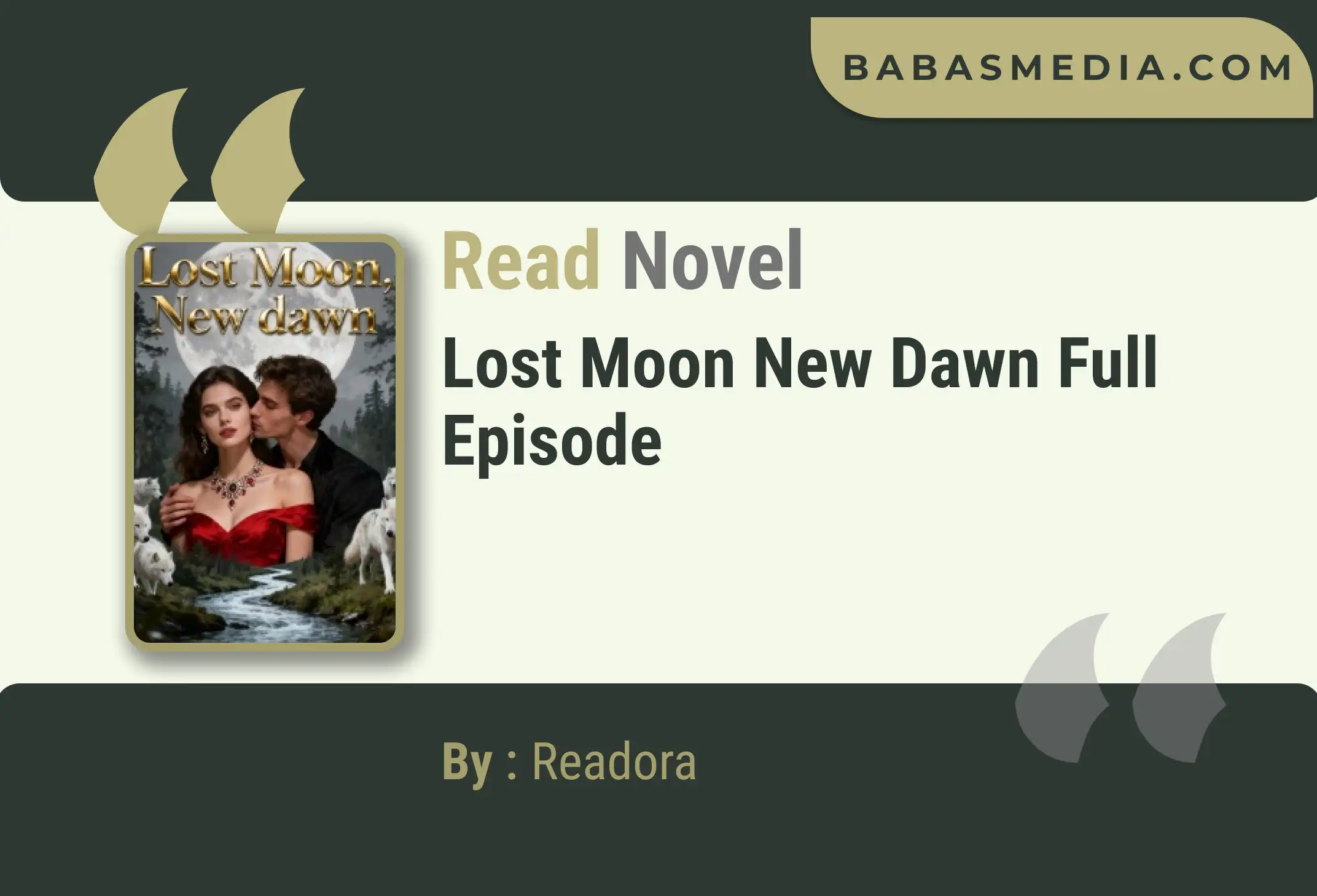 Lost Moon New Dawn Novel By Readora Read Reviews