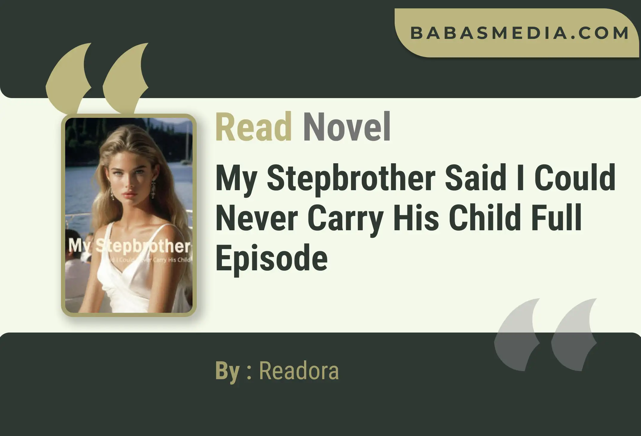 My Stepbrother Said I Could Never Carry His Child Novel By Readora Read Reviews