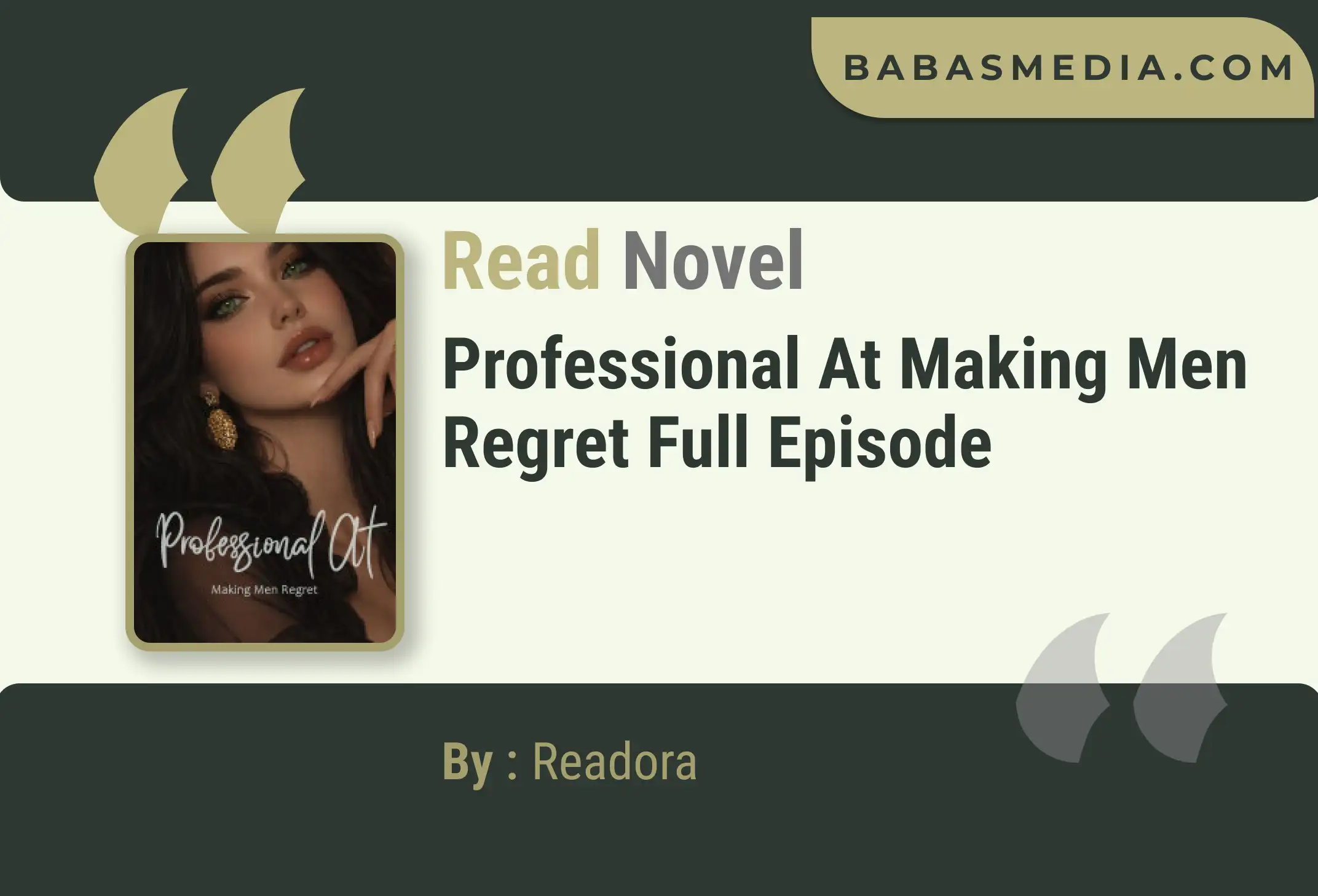 Professional At Making Men Regret Novel By Readora Read Reviews