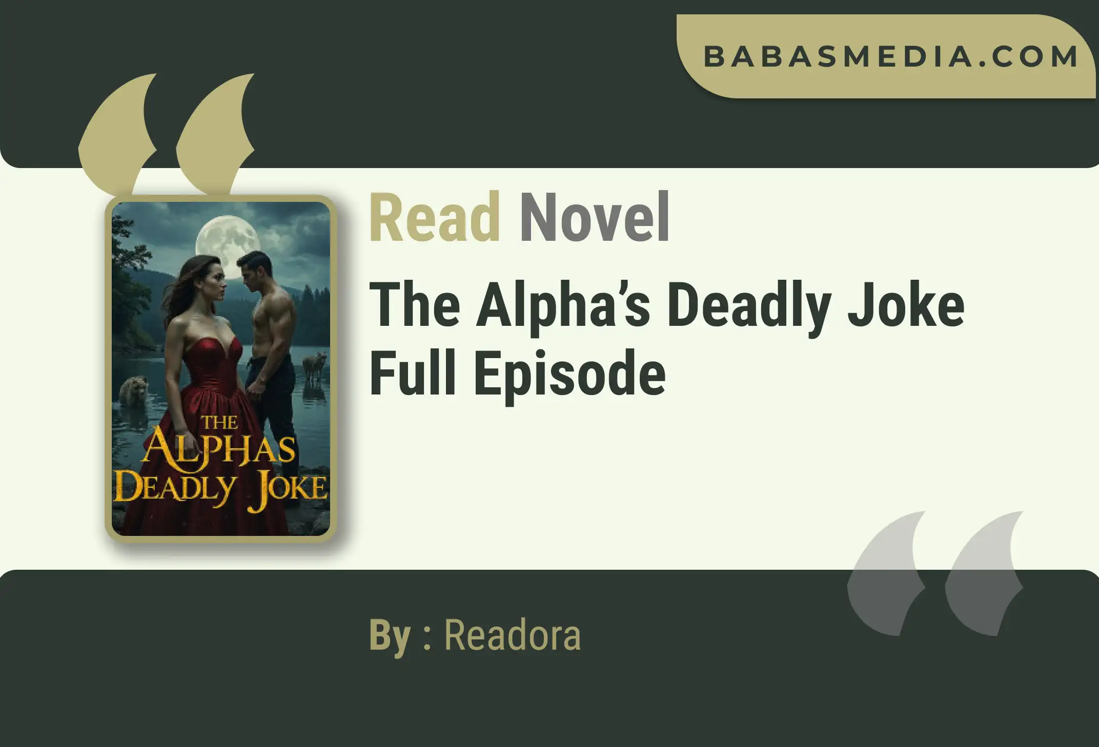 The Alpha’s Deadly Joke Novel By Readora Read Reviews