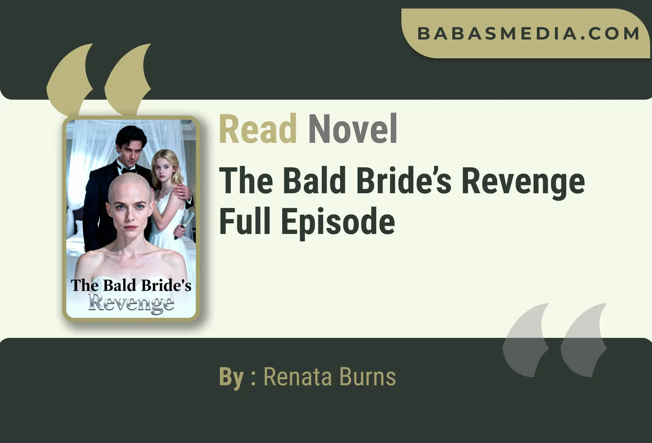 The Bald Bride’s Revenge Novel By Renata Burns Read Reviews