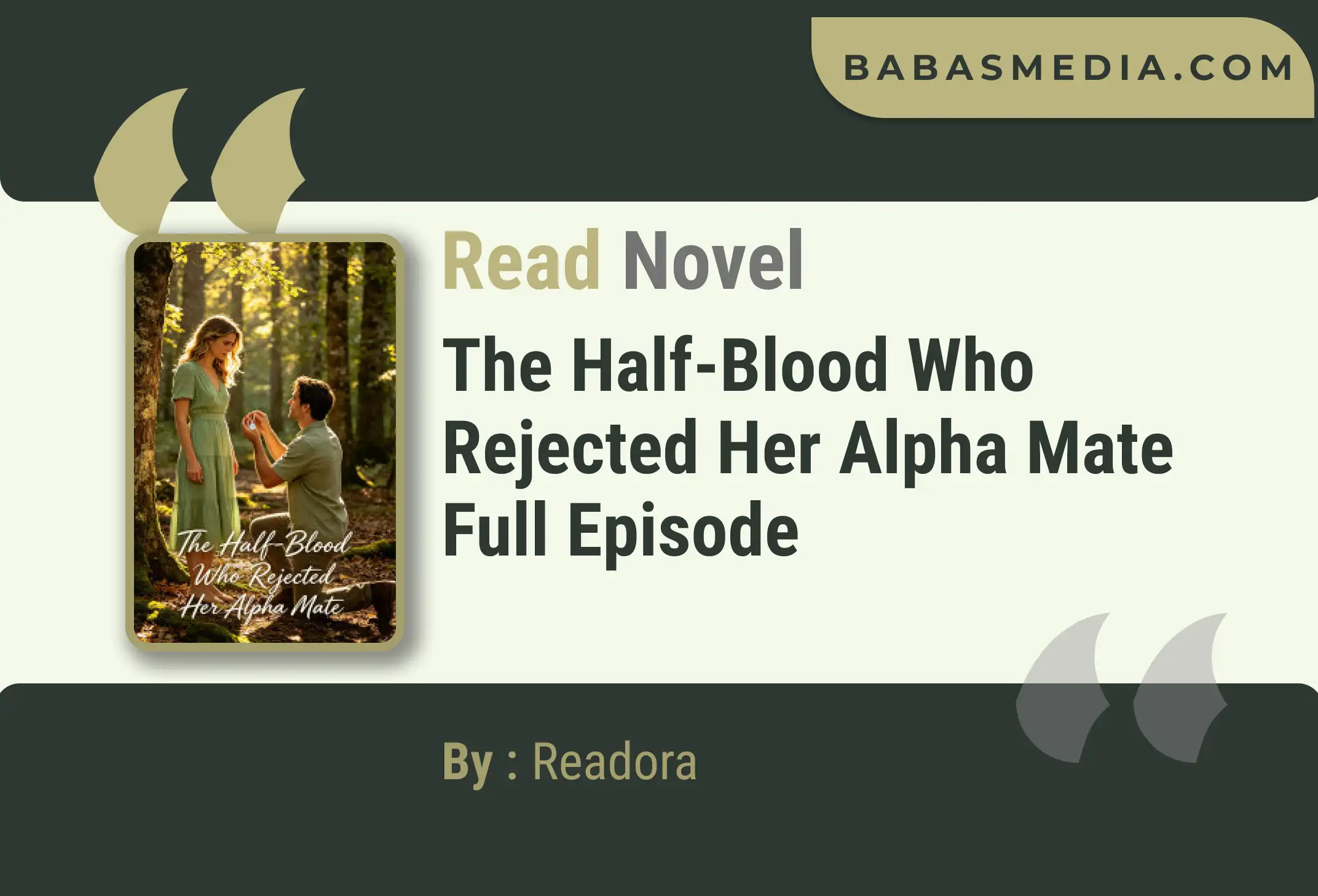 The Half-Blood Who Rejected Her Alpha Mate Novel By Readora Read Reviews