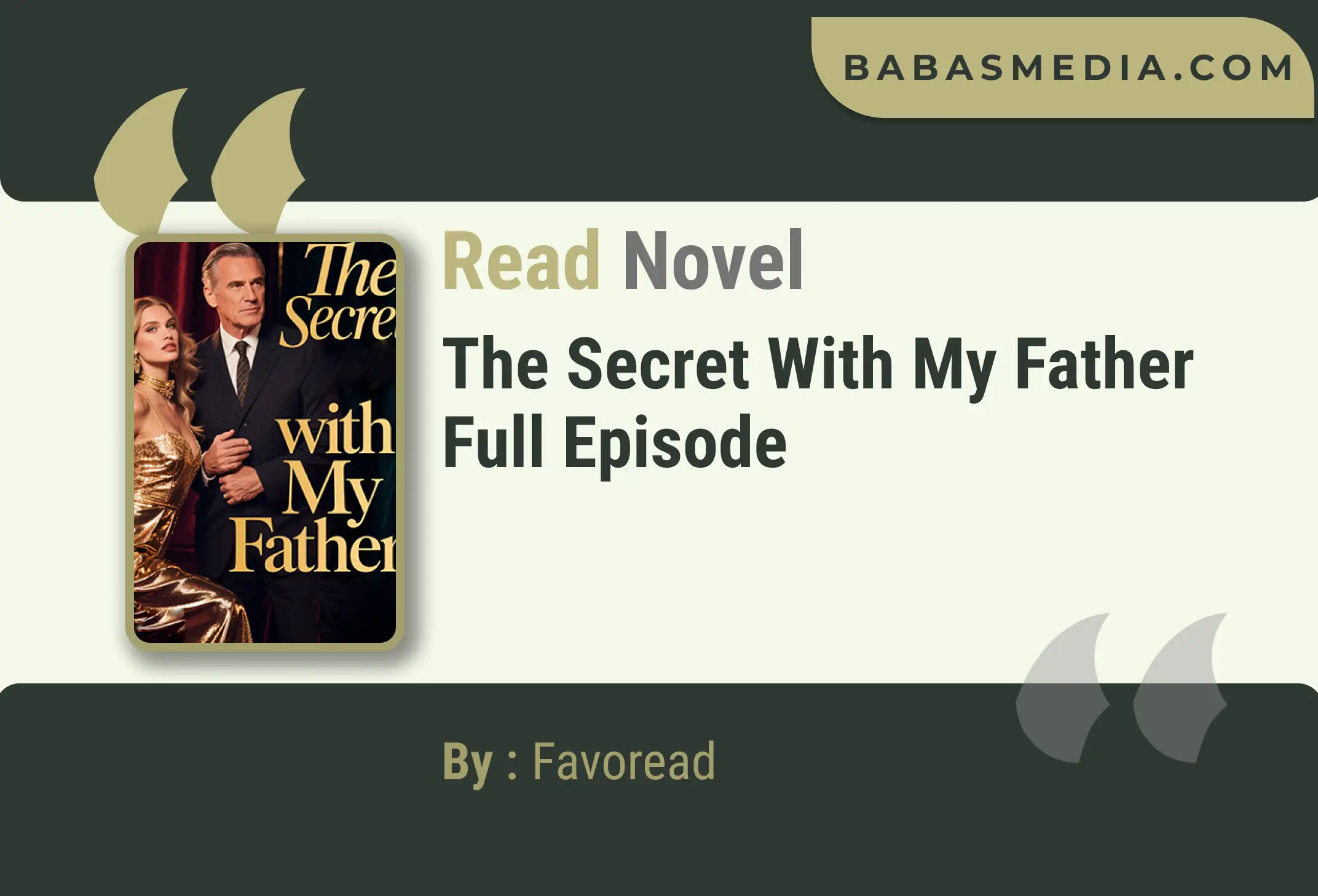 The Secret with My Father Novel By Favoread Read Reviews
