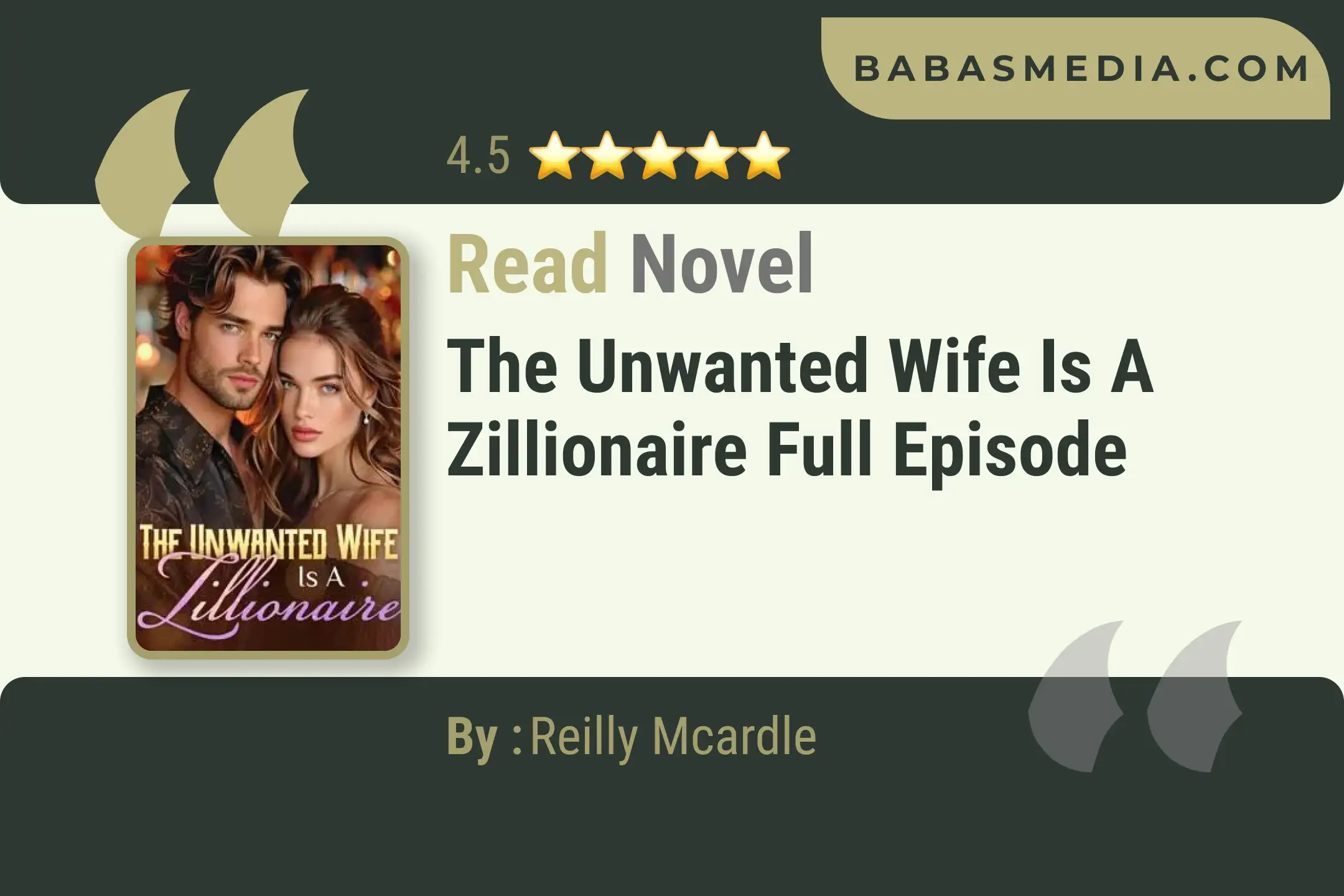 The Unwanted Wife Is A Zillionaire Novel By Reilly Mcardle Read Reviews