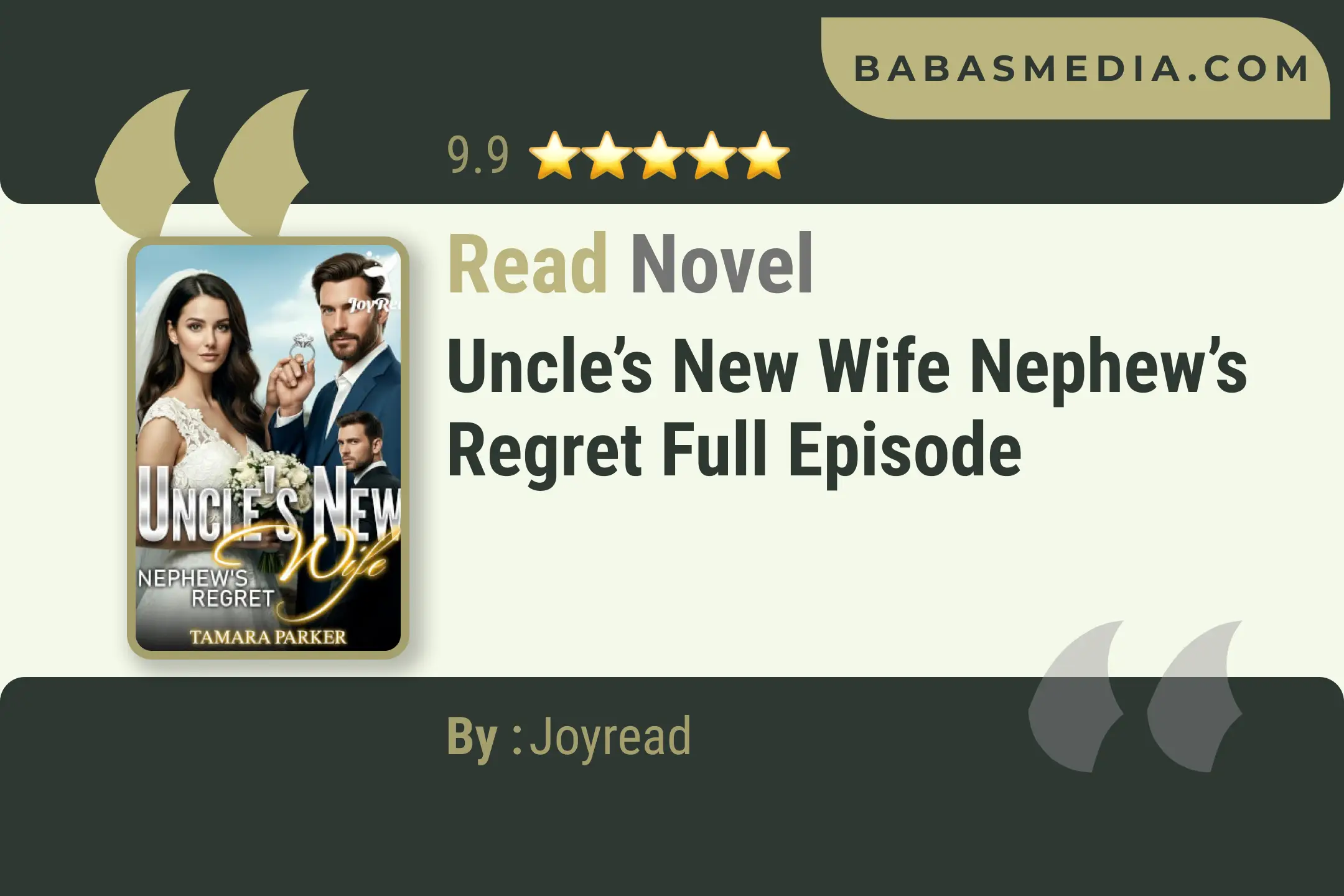 Uncle’s New Wife Nephew’s Regret Novel By Joyread Read Reviews
